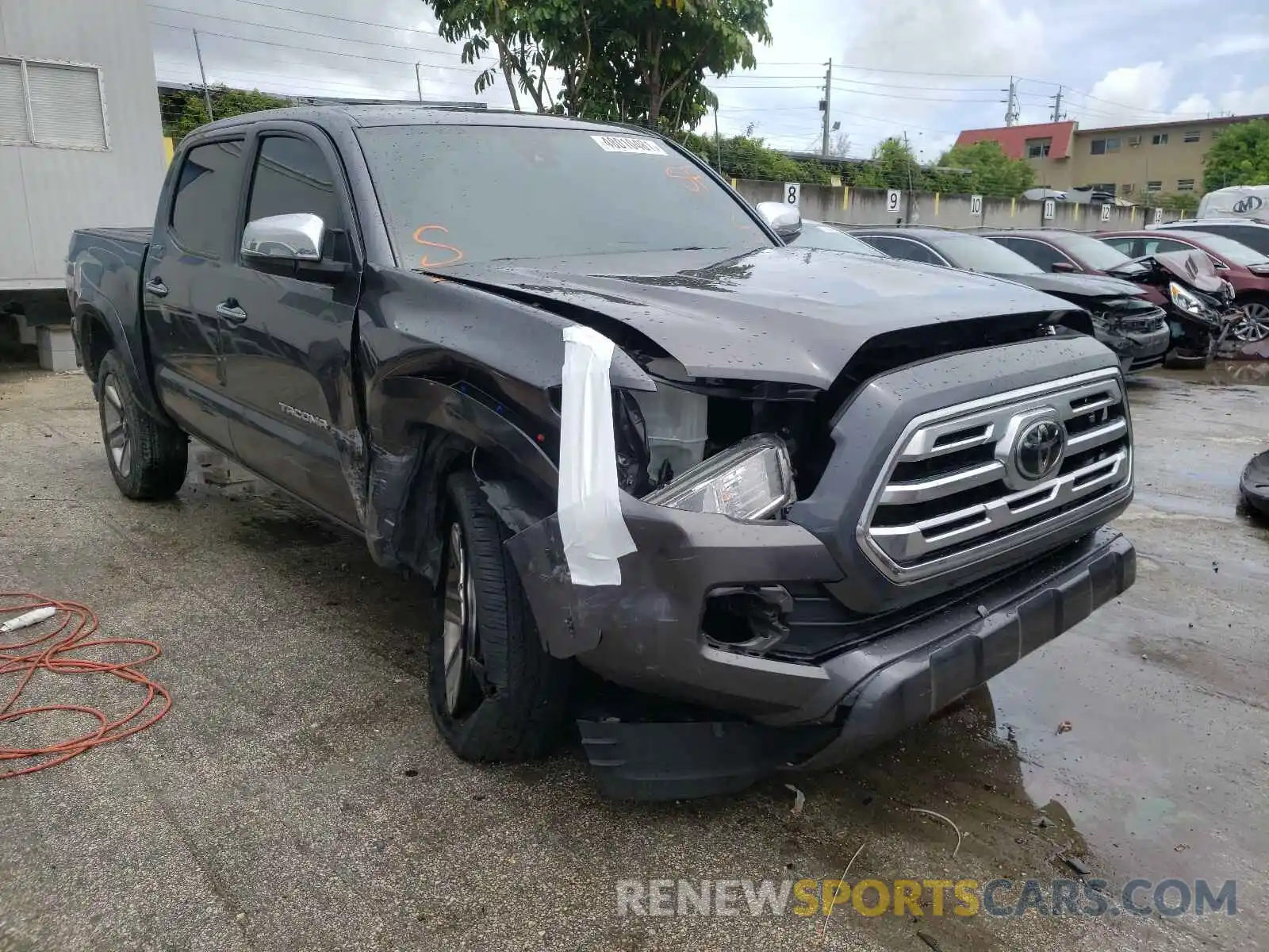 1 Photograph of a damaged car 5TFEZ5CN2KX075194 TOYOTA TACOMA 2019