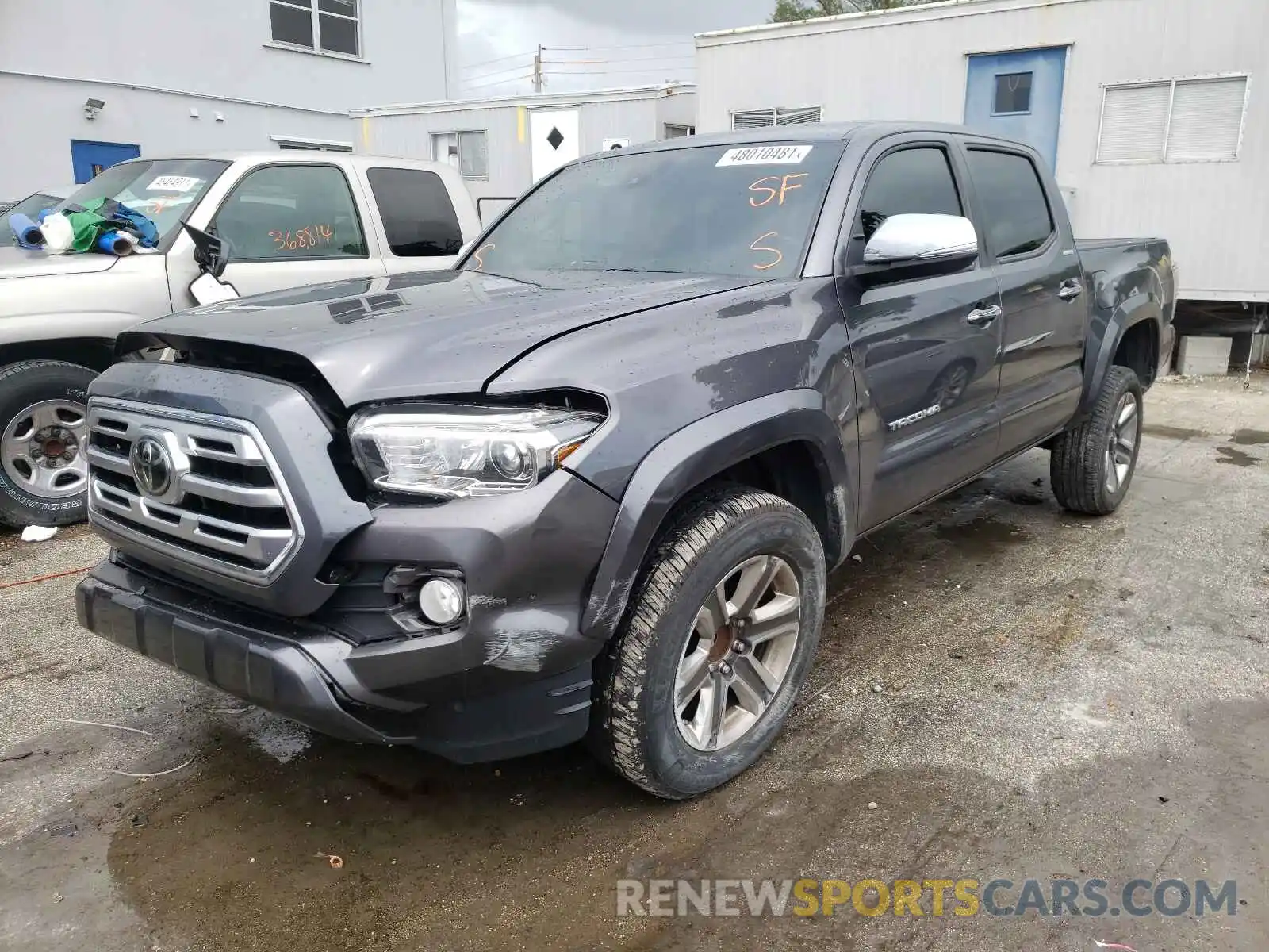 2 Photograph of a damaged car 5TFEZ5CN2KX075194 TOYOTA TACOMA 2019