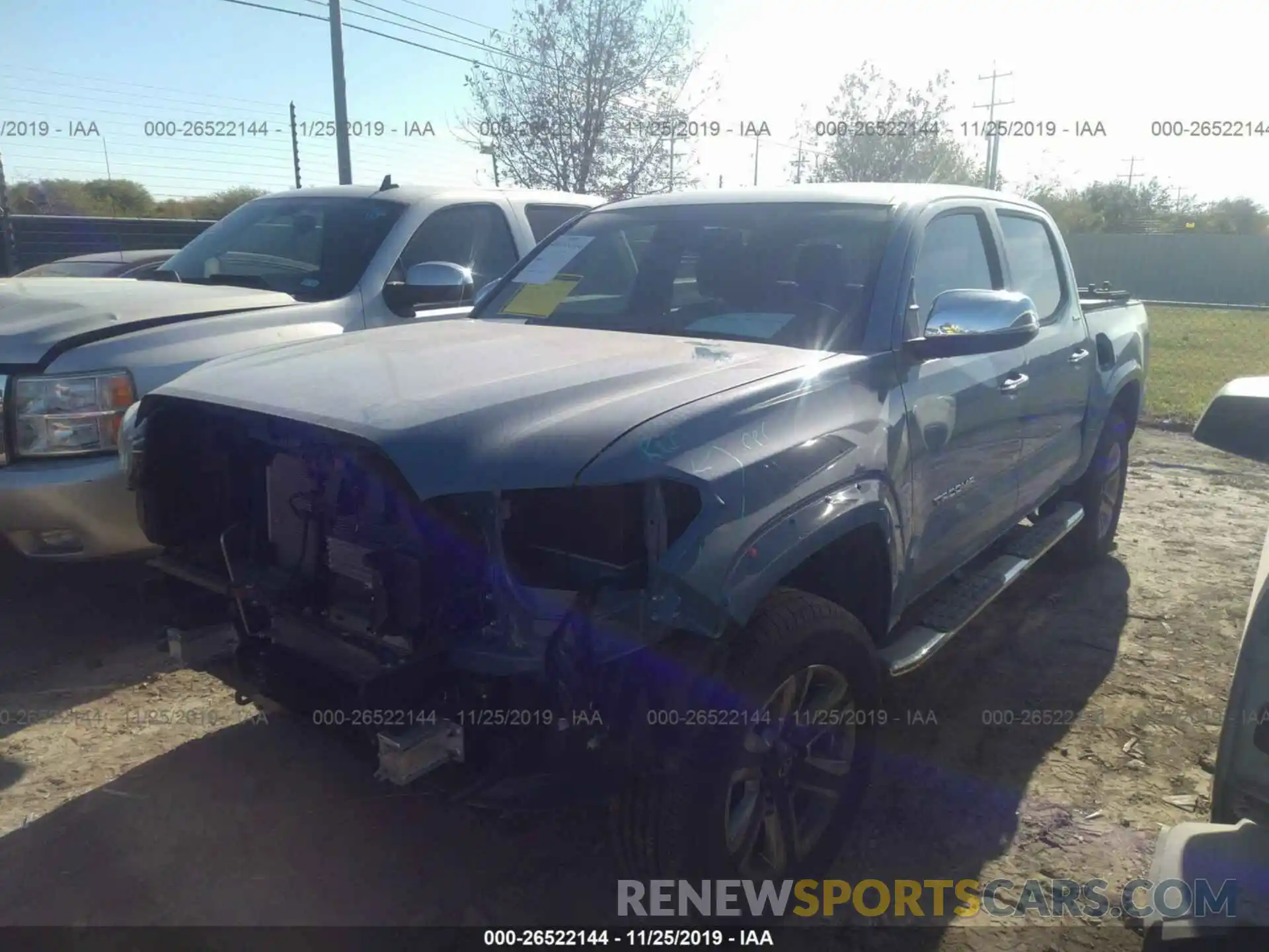 2 Photograph of a damaged car 5TFEZ5CN5KX087372 TOYOTA TACOMA 2019