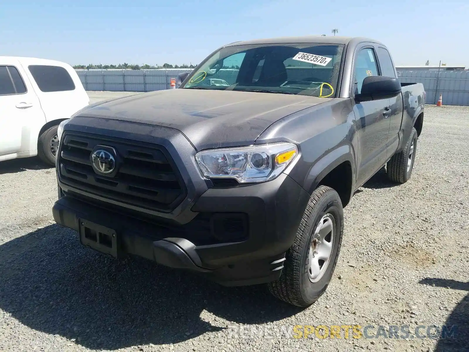 2 Photograph of a damaged car 5TFRX5GN0KX133305 TOYOTA TACOMA 2019