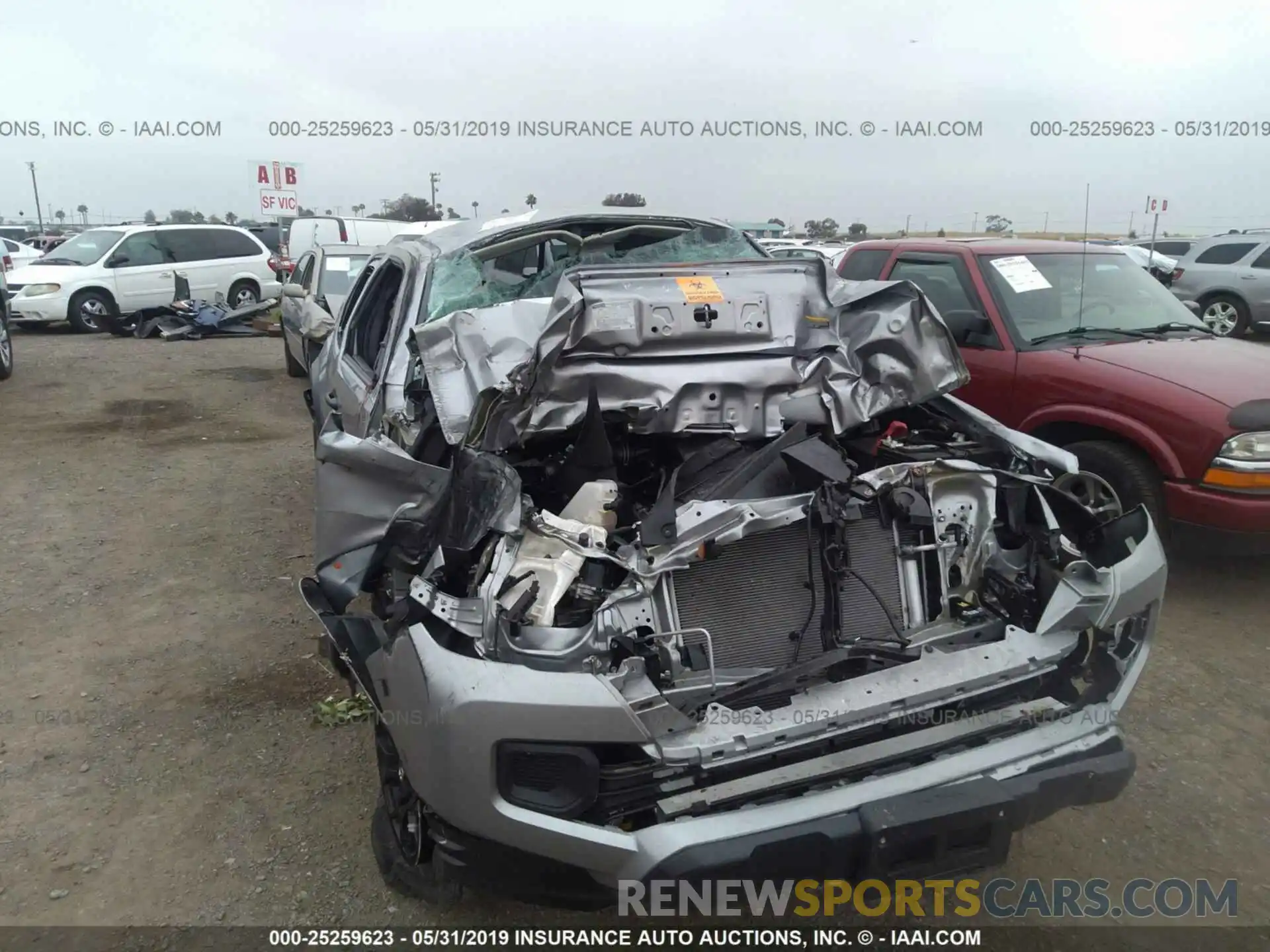 6 Photograph of a damaged car 5TFRX5GN0KX137743 TOYOTA TACOMA 2019