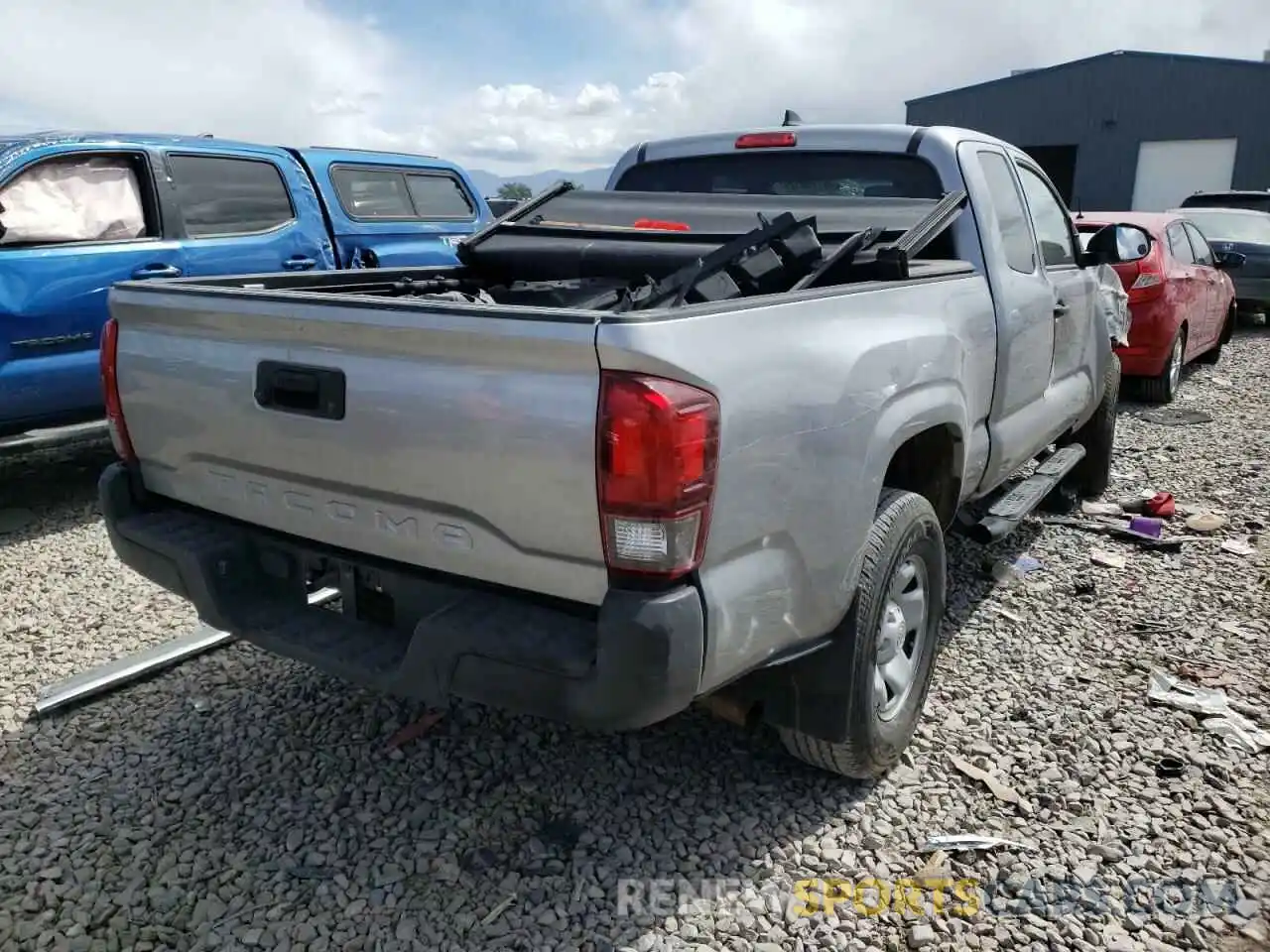 4 Photograph of a damaged car 5TFRX5GN0KX139413 TOYOTA TACOMA 2019