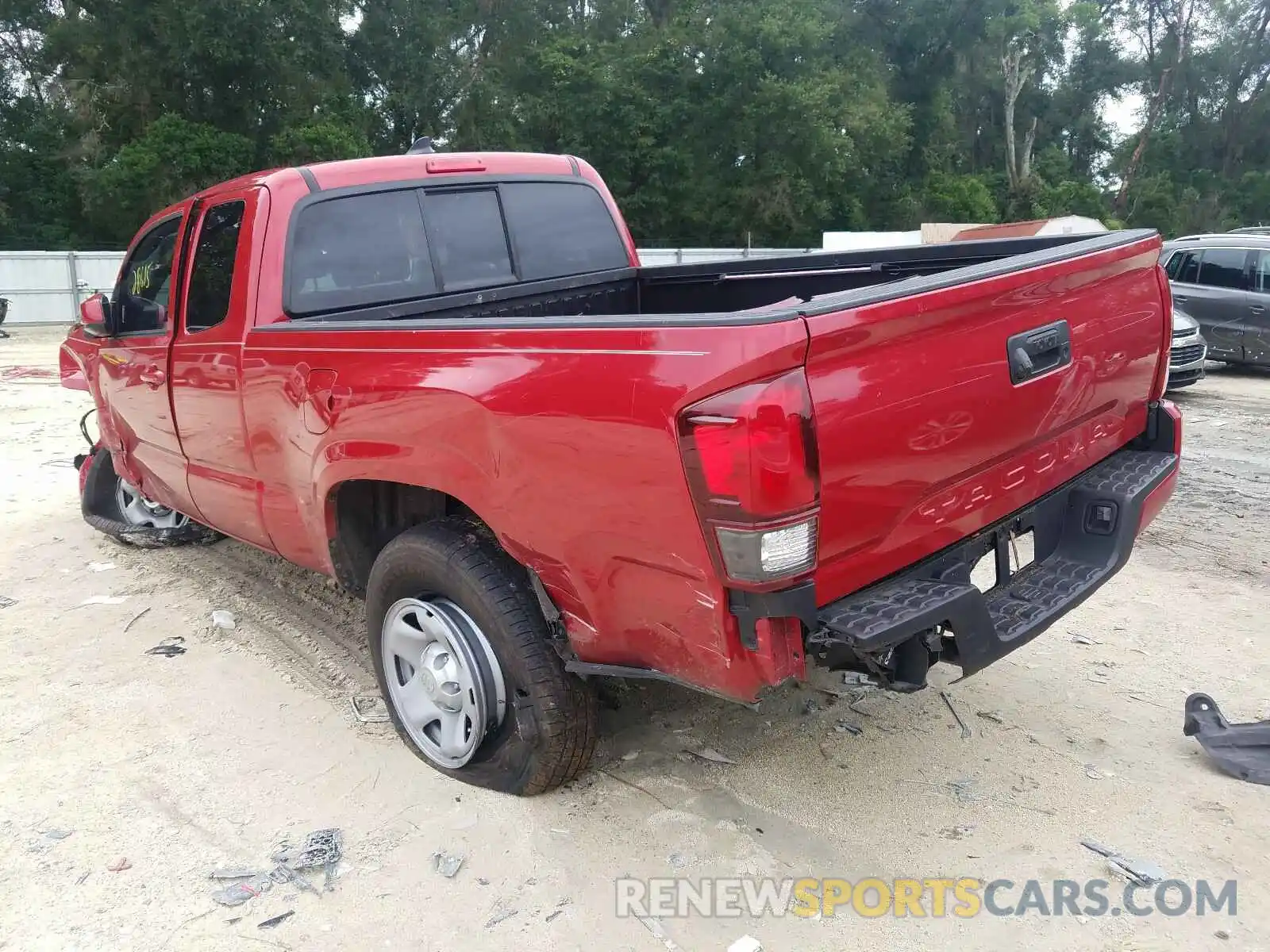 3 Photograph of a damaged car 5TFRX5GN0KX140285 TOYOTA TACOMA 2019