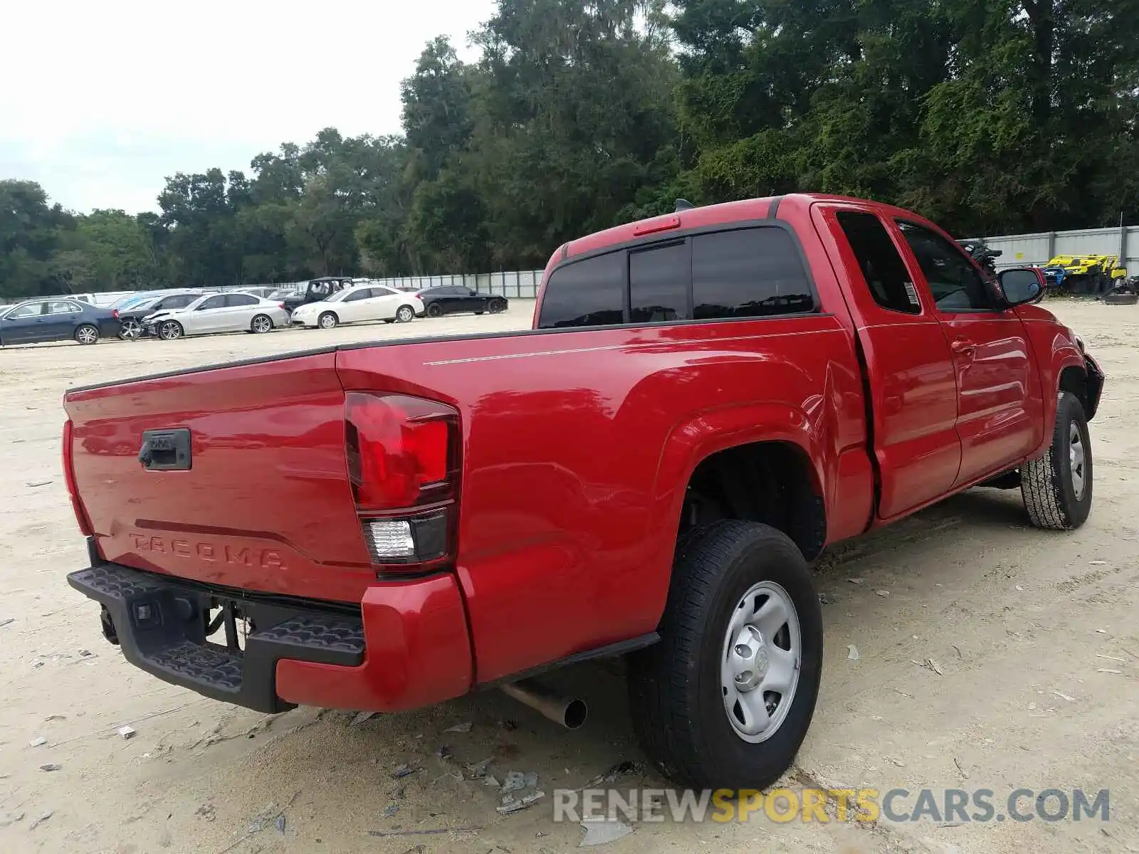 4 Photograph of a damaged car 5TFRX5GN0KX140285 TOYOTA TACOMA 2019