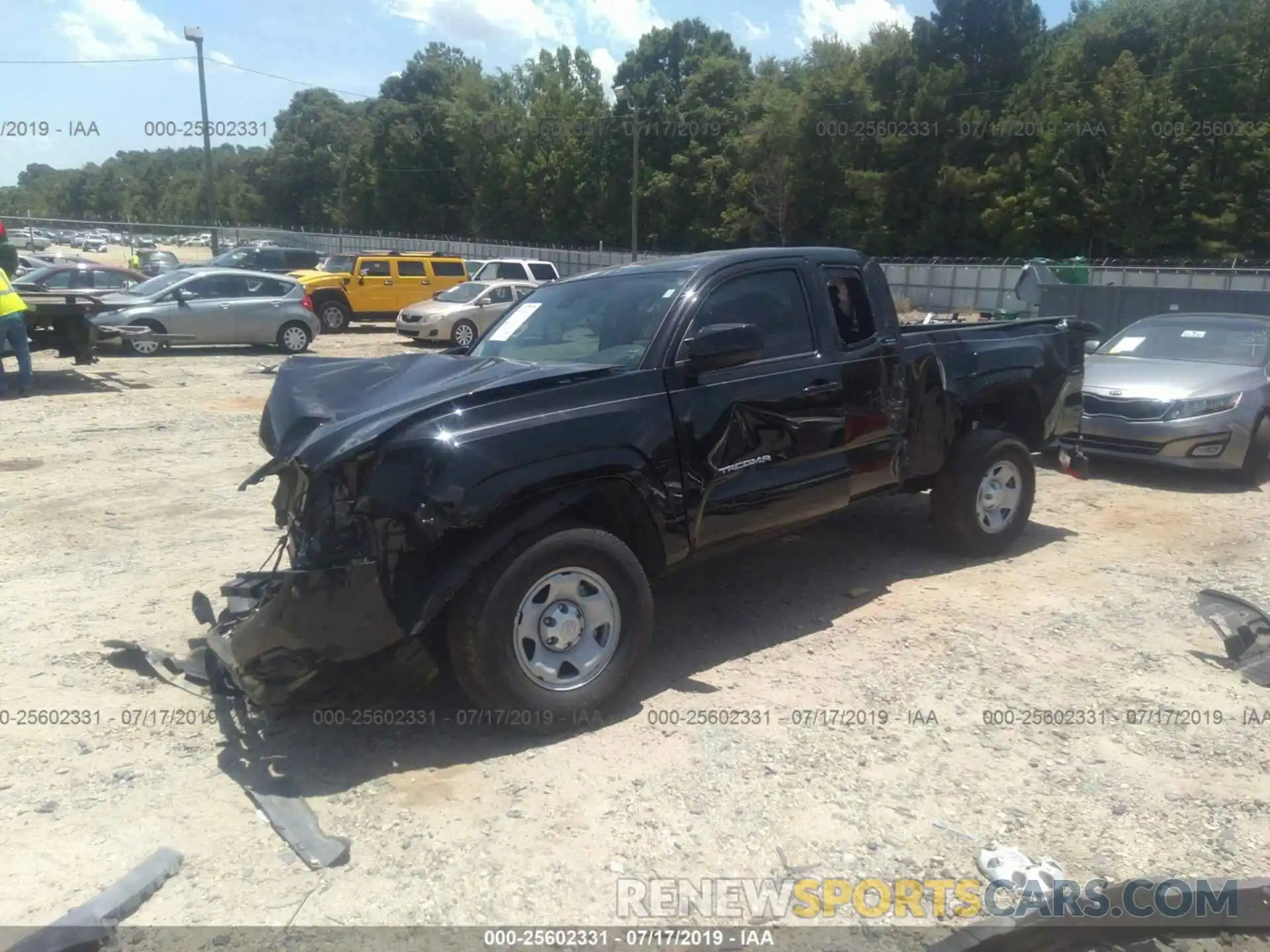 2 Photograph of a damaged car 5TFRX5GN0KX144790 TOYOTA TACOMA 2019