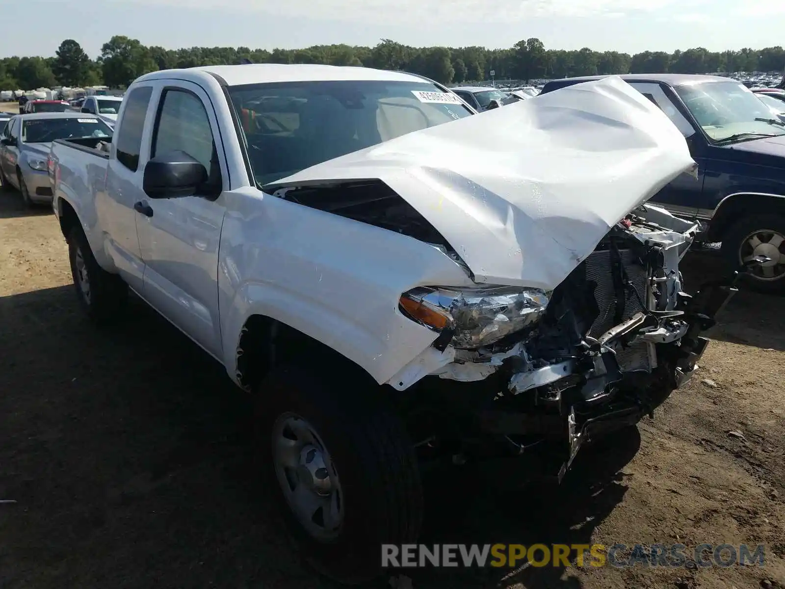 1 Photograph of a damaged car 5TFRX5GN0KX145101 TOYOTA TACOMA 2019