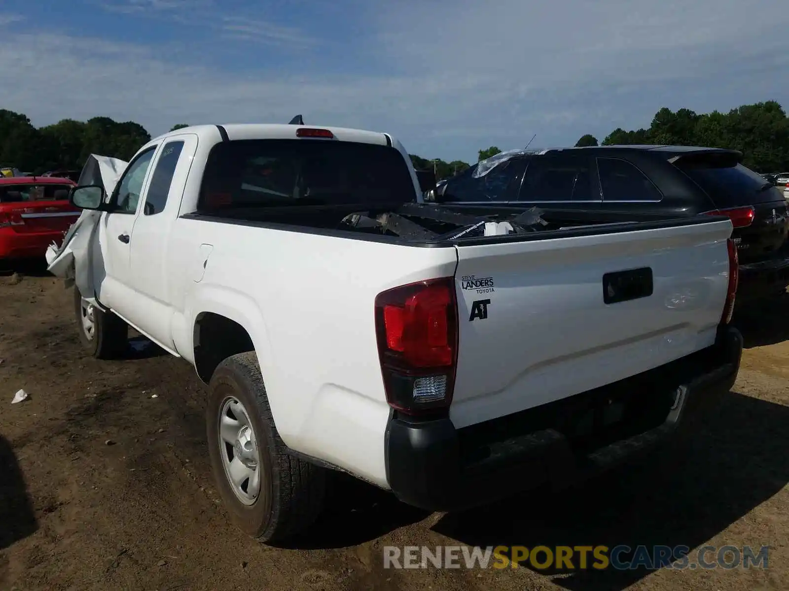 3 Photograph of a damaged car 5TFRX5GN0KX145101 TOYOTA TACOMA 2019