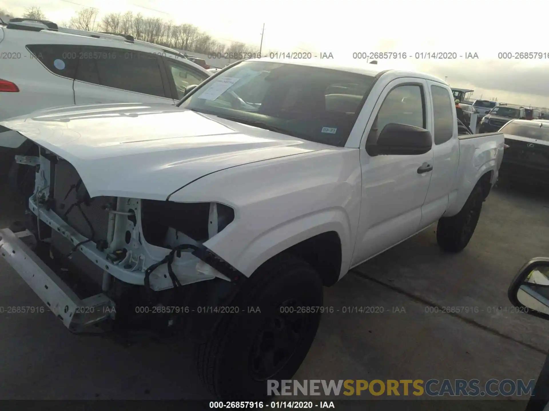 2 Photograph of a damaged car 5TFRX5GN0KX149827 TOYOTA TACOMA 2019