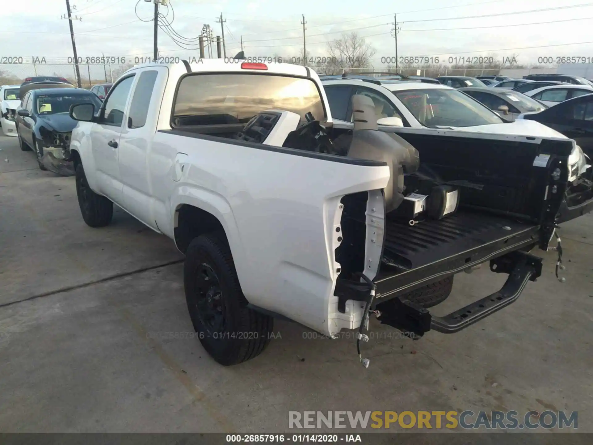 3 Photograph of a damaged car 5TFRX5GN0KX149827 TOYOTA TACOMA 2019