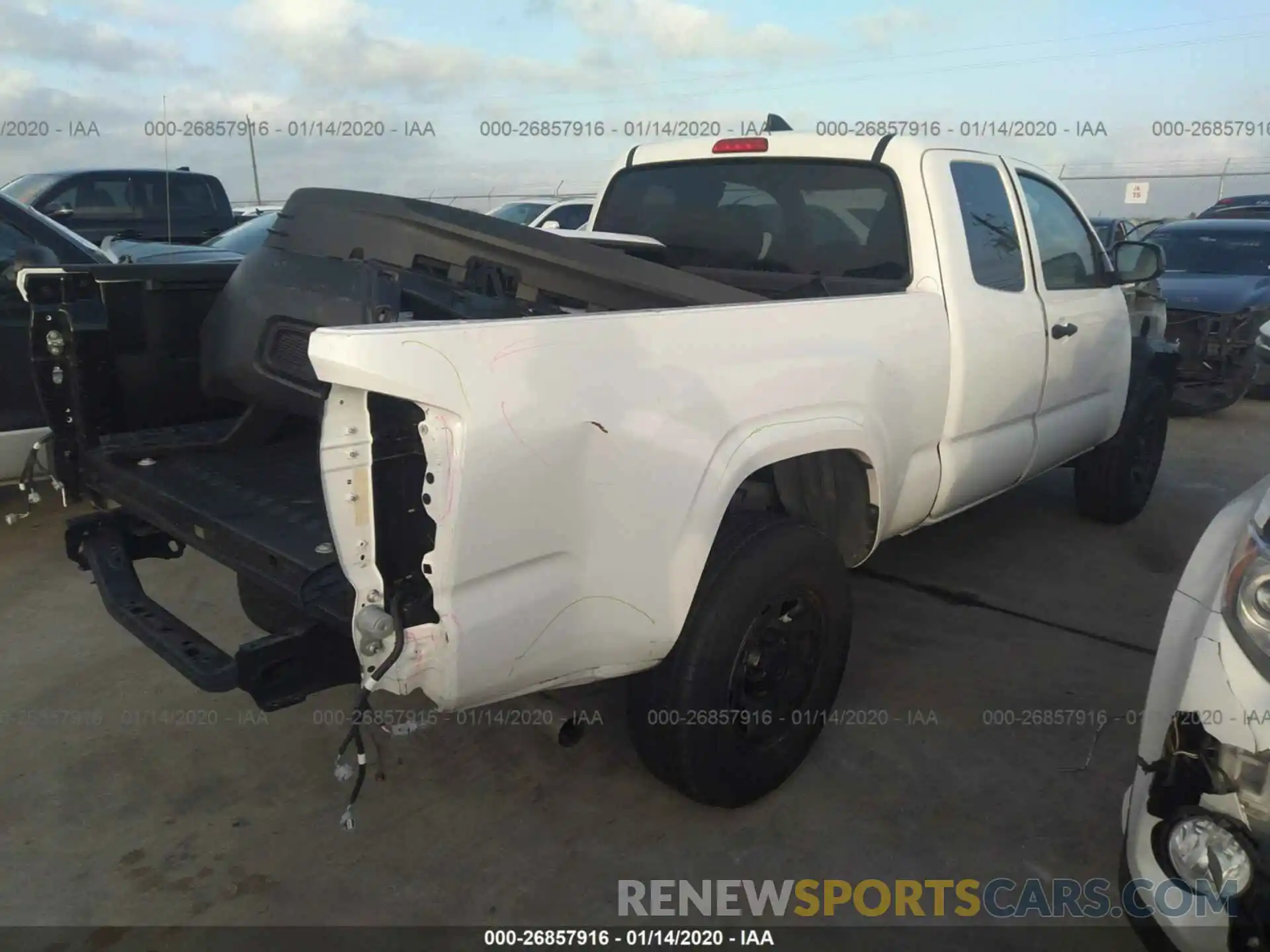 4 Photograph of a damaged car 5TFRX5GN0KX149827 TOYOTA TACOMA 2019