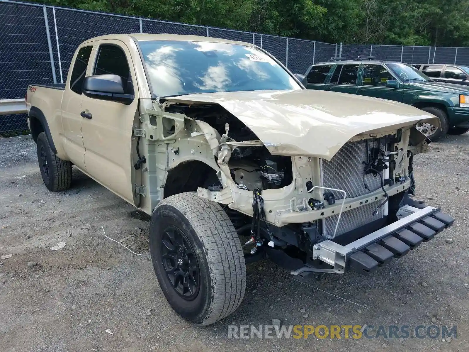 1 Photograph of a damaged car 5TFRX5GN0KX151240 TOYOTA TACOMA 2019