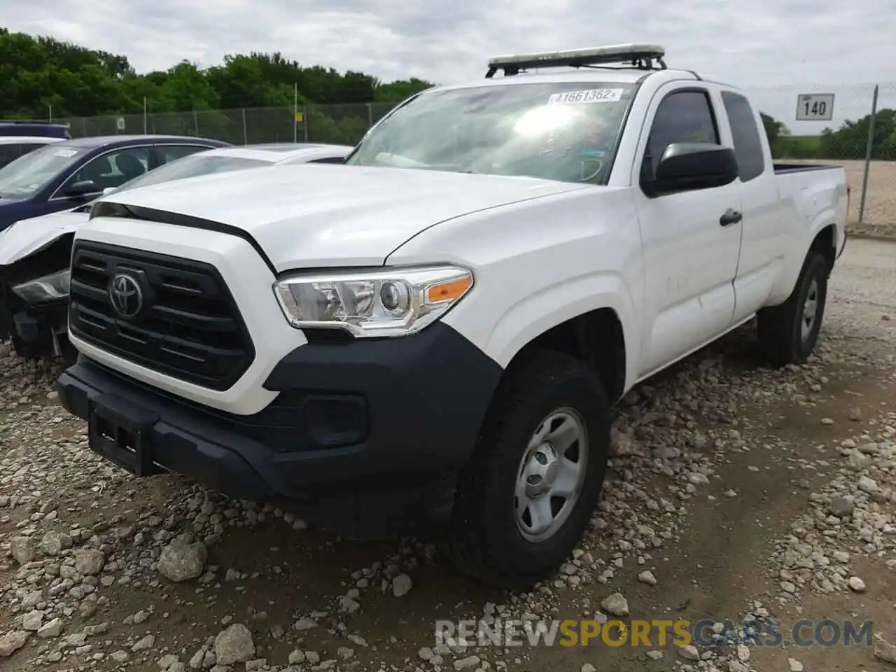 2 Photograph of a damaged car 5TFRX5GN0KX152002 TOYOTA TACOMA 2019