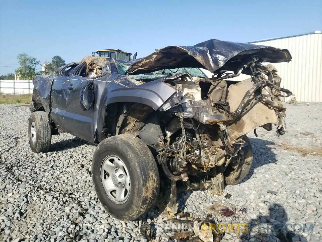 1 Photograph of a damaged car 5TFRX5GN0KX152730 TOYOTA TACOMA 2019