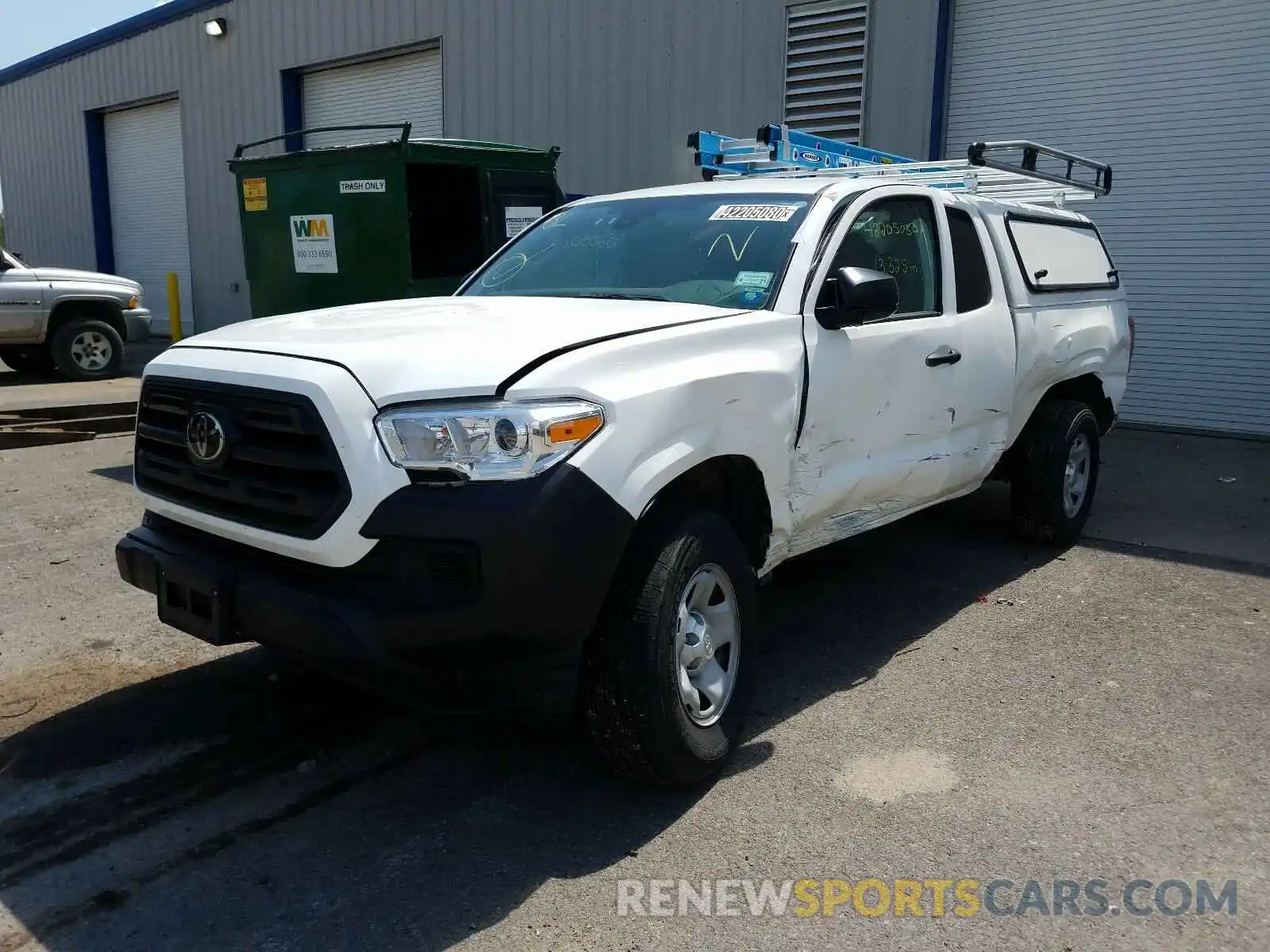 2 Photograph of a damaged car 5TFRX5GN0KX152968 TOYOTA TACOMA 2019