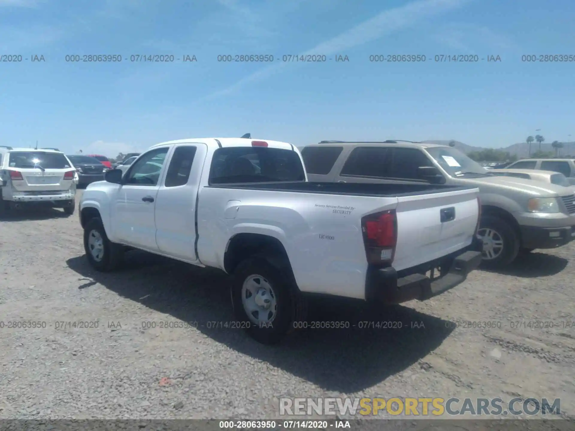 3 Photograph of a damaged car 5TFRX5GN0KX153523 TOYOTA TACOMA 2019