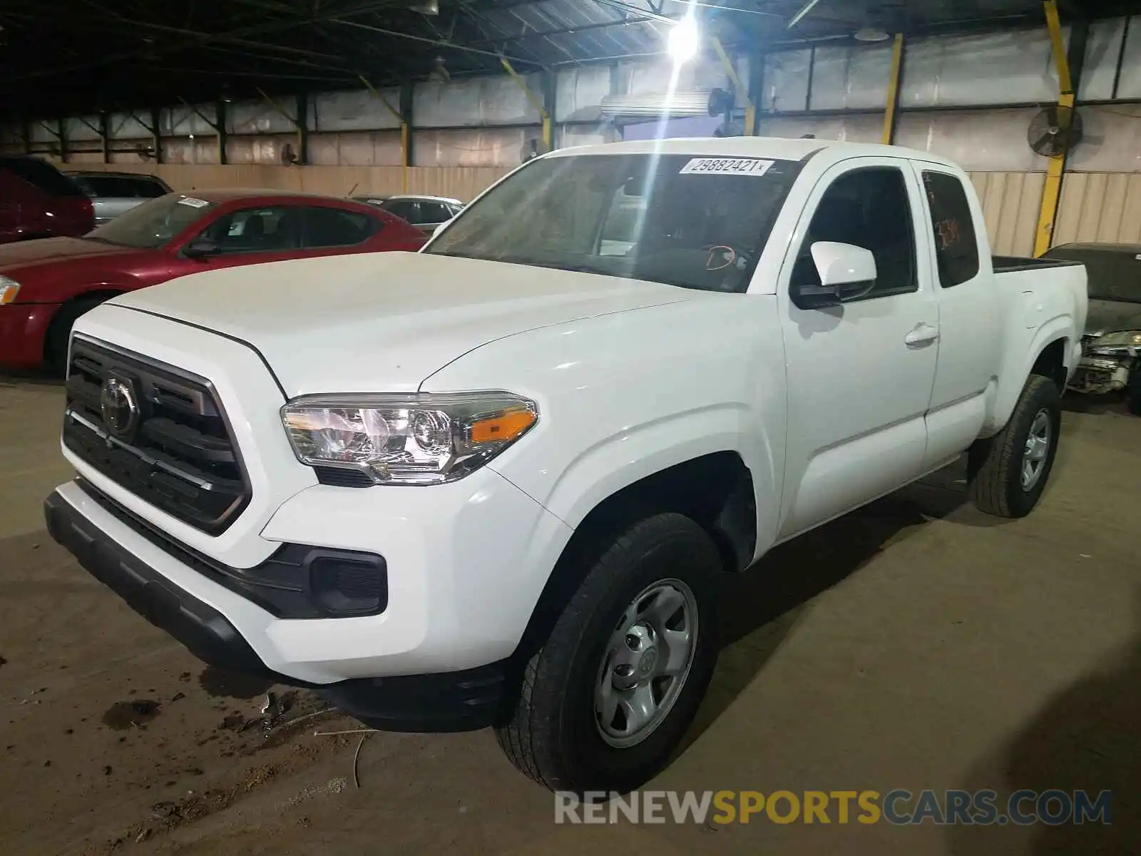 2 Photograph of a damaged car 5TFRX5GN0KX154915 TOYOTA TACOMA 2019