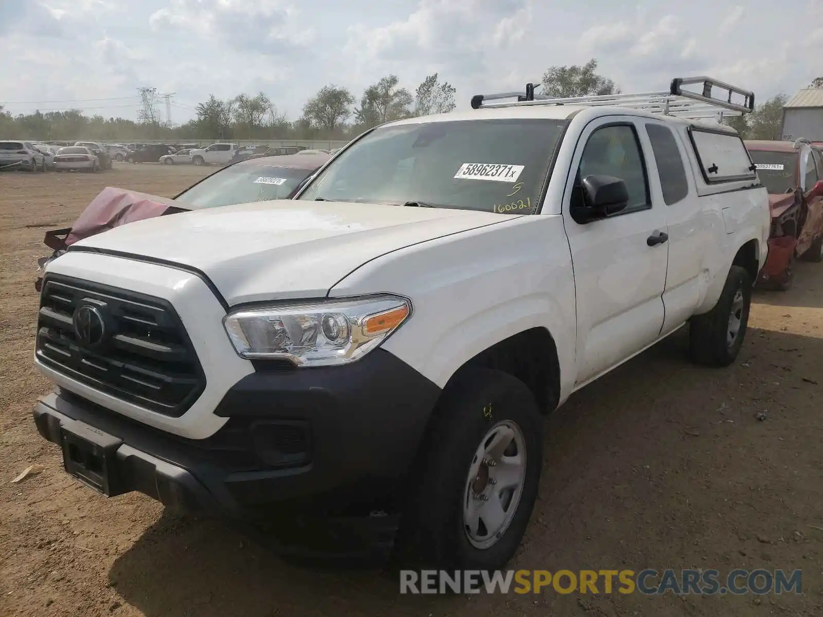 2 Photograph of a damaged car 5TFRX5GN0KX160021 TOYOTA TACOMA 2019