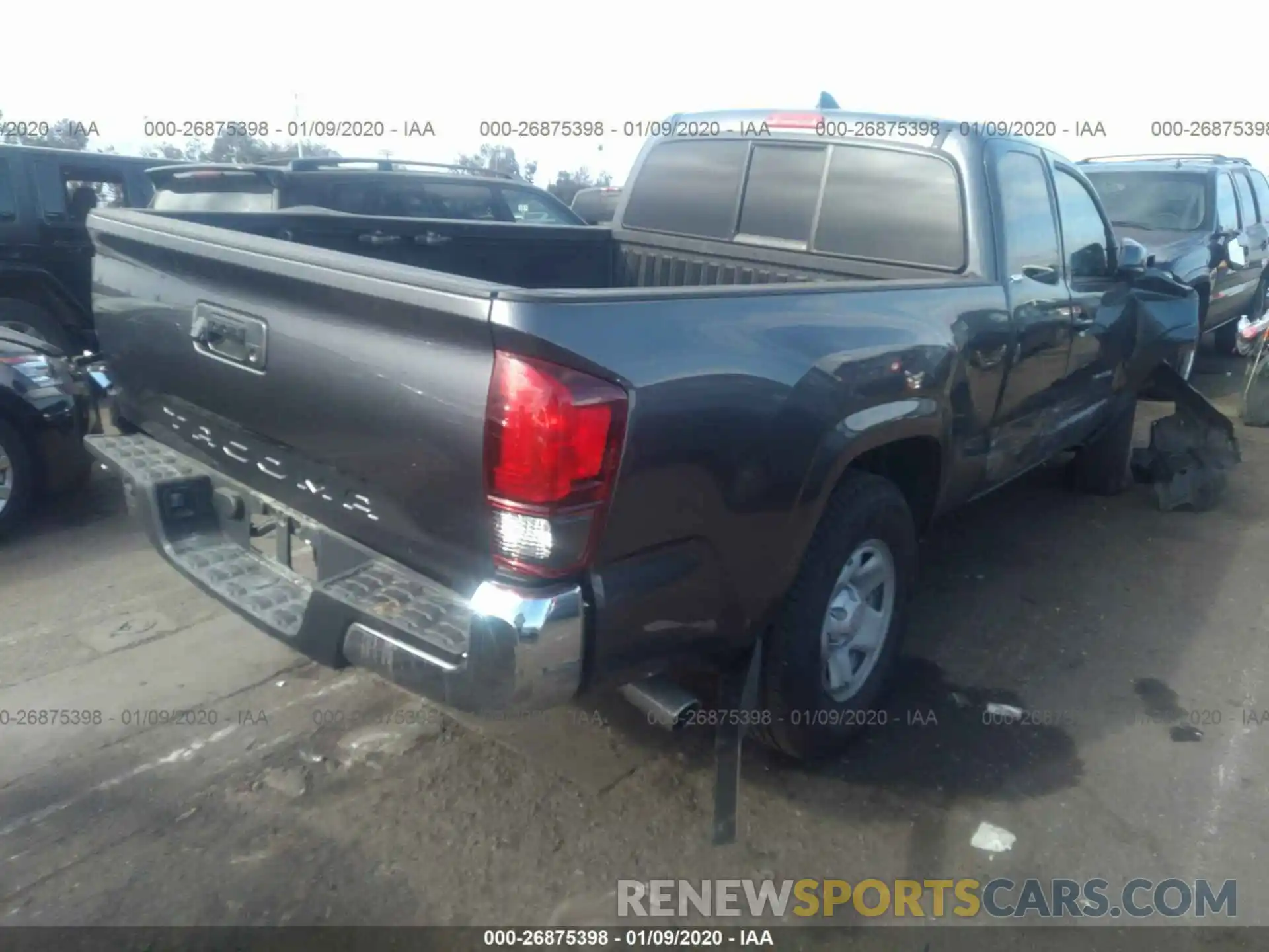 4 Photograph of a damaged car 5TFRX5GN0KX161279 TOYOTA TACOMA 2019