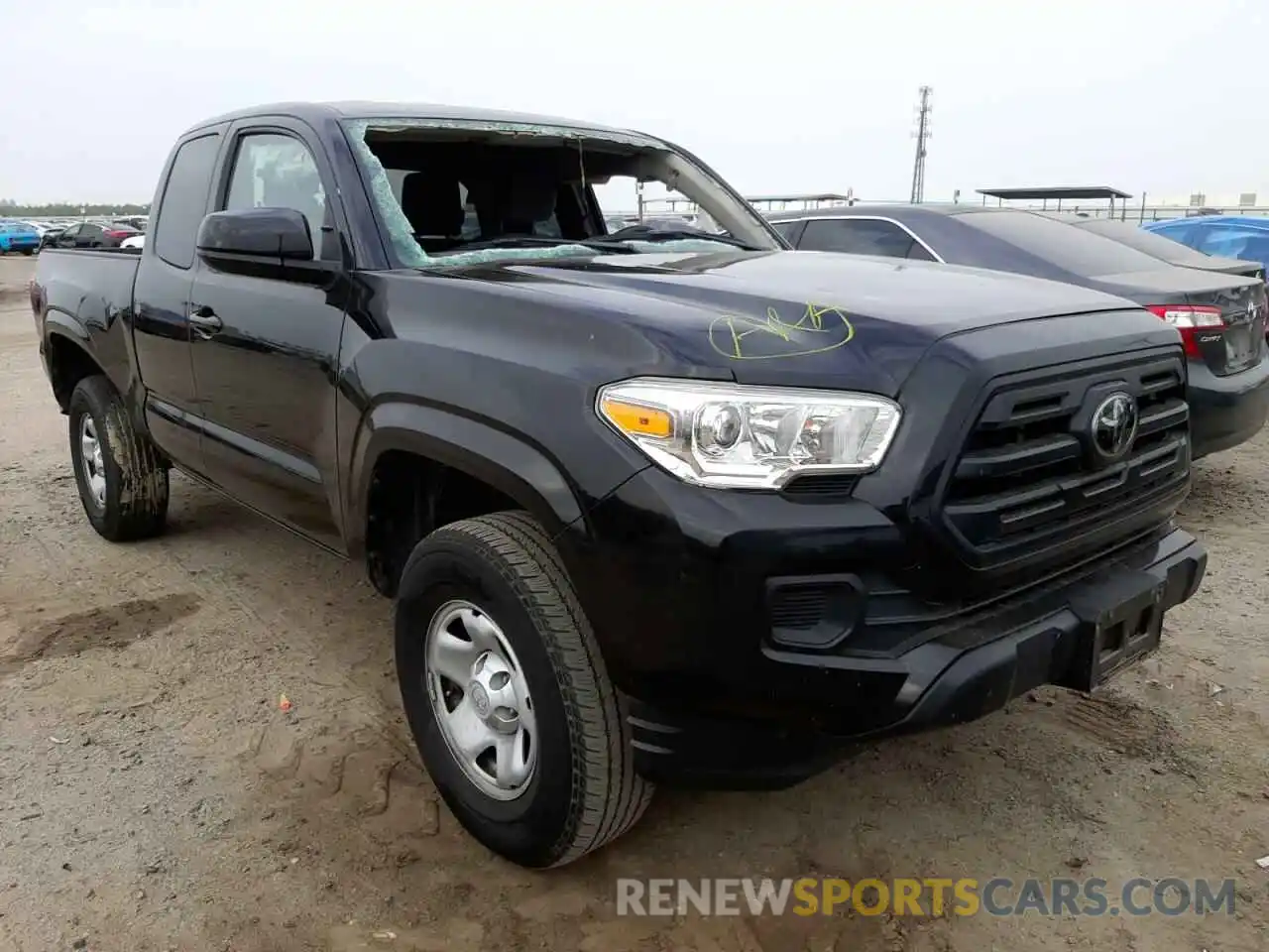 1 Photograph of a damaged car 5TFRX5GN0KX163176 TOYOTA TACOMA 2019