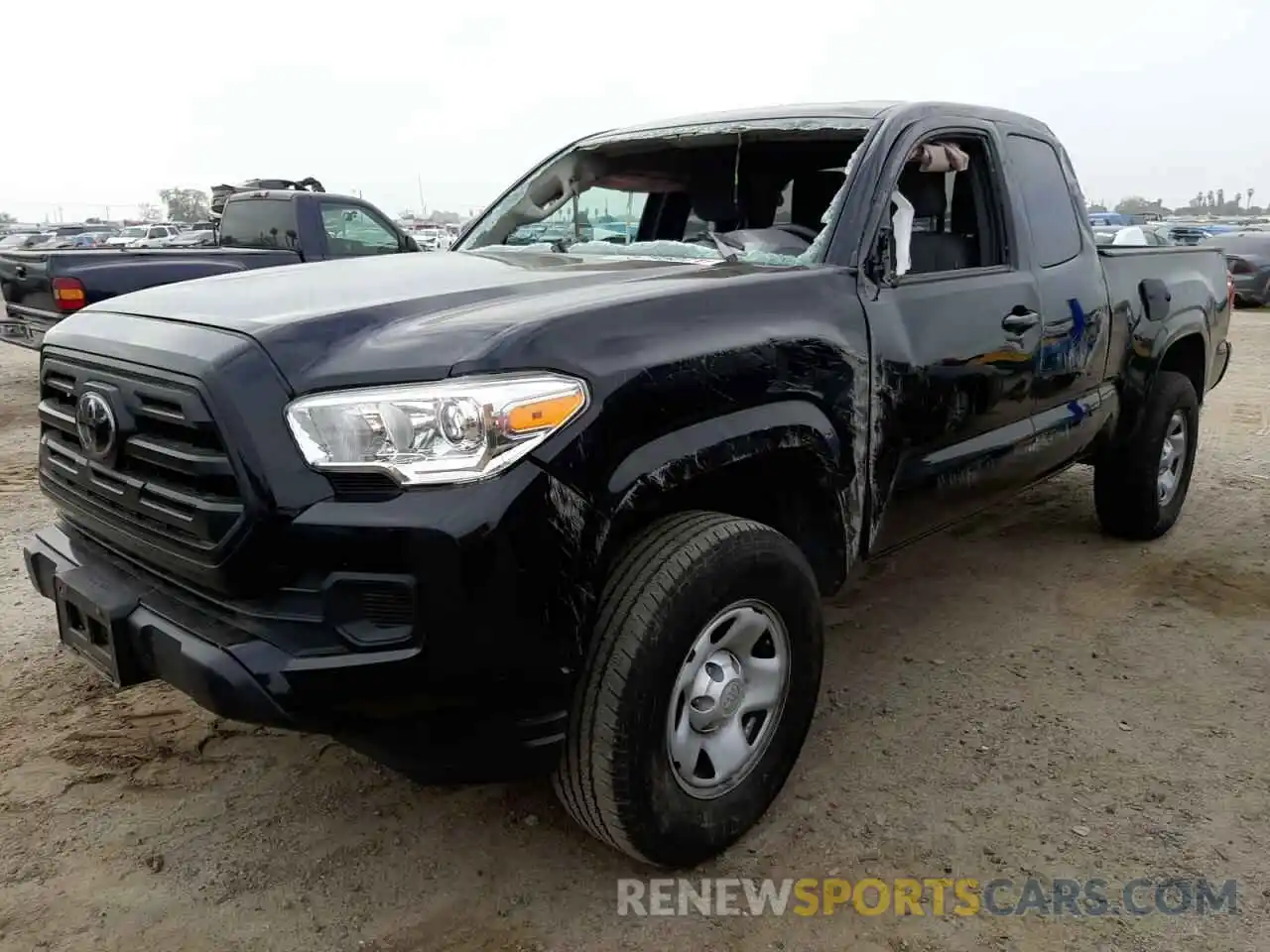 2 Photograph of a damaged car 5TFRX5GN0KX163176 TOYOTA TACOMA 2019