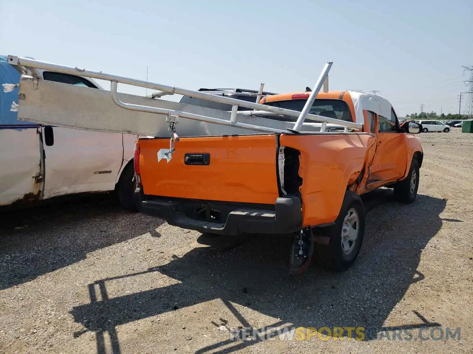 4 Photograph of a damaged car 5TFRX5GN0KX163629 TOYOTA TACOMA 2019