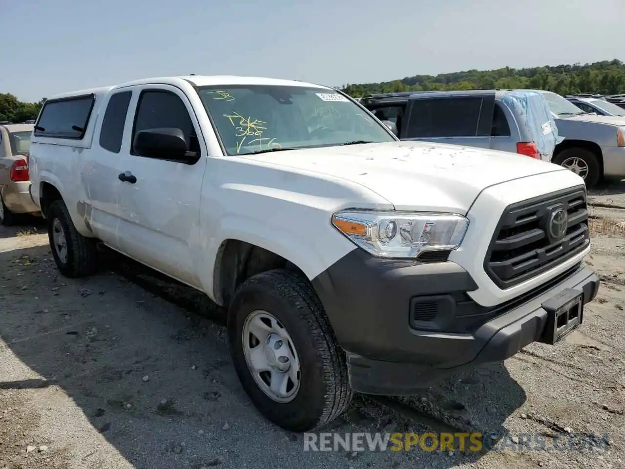 1 Photograph of a damaged car 5TFRX5GN0KX164456 TOYOTA TACOMA 2019