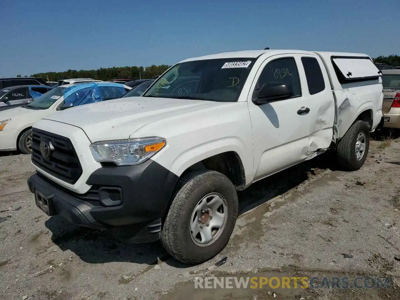 2 Photograph of a damaged car 5TFRX5GN0KX164456 TOYOTA TACOMA 2019