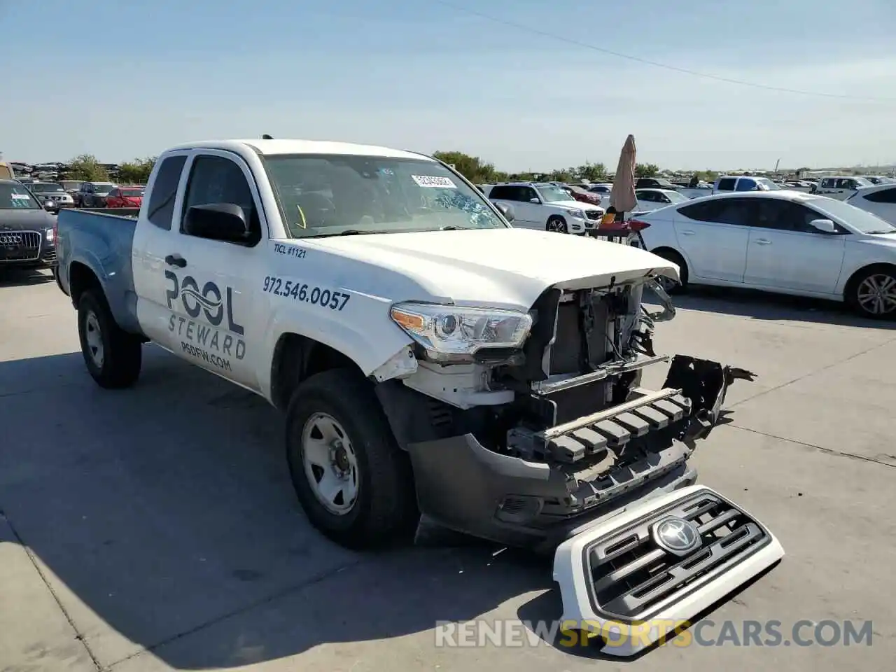 1 Photograph of a damaged car 5TFRX5GN1KX134057 TOYOTA TACOMA 2019