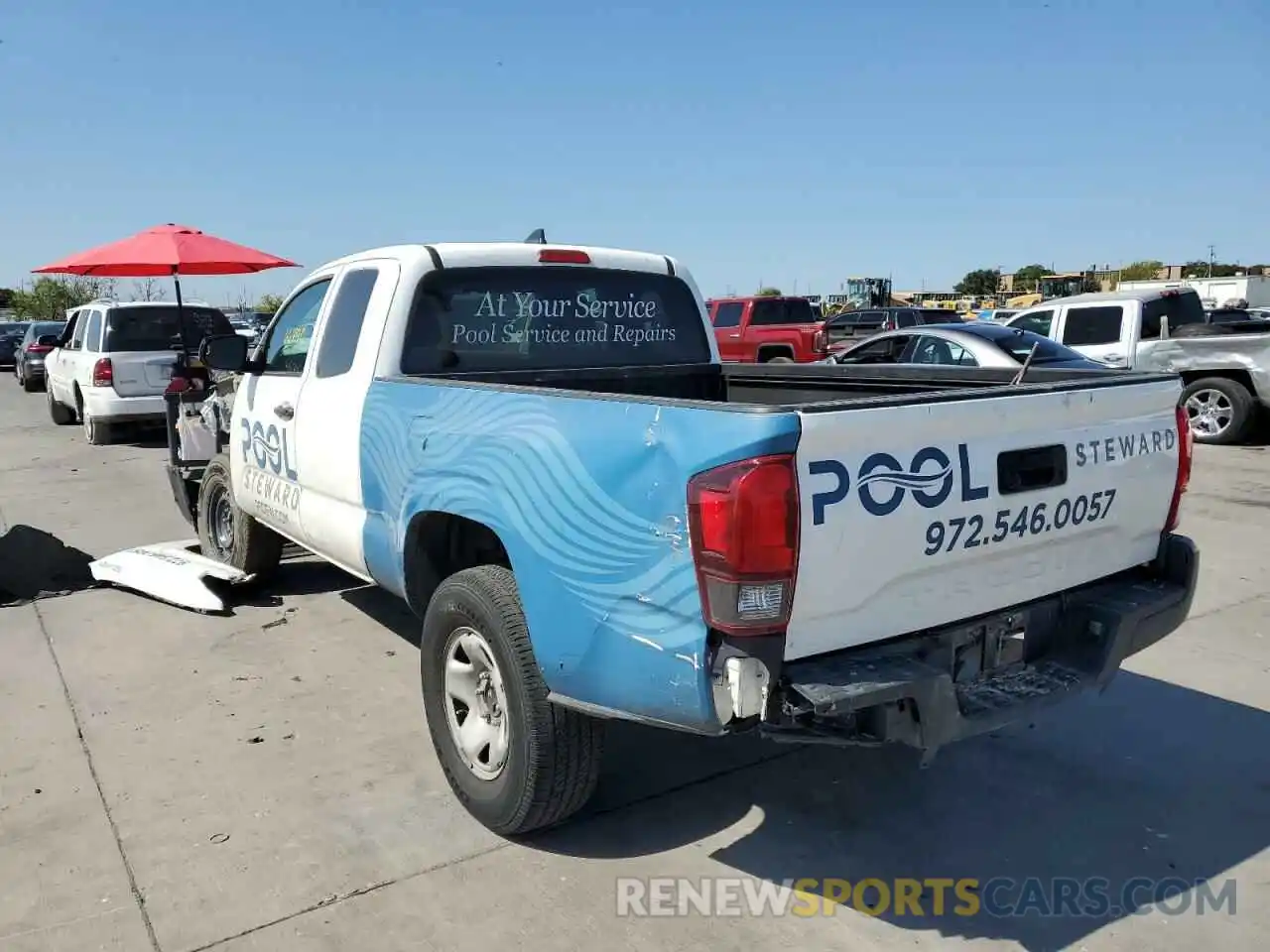 3 Photograph of a damaged car 5TFRX5GN1KX134057 TOYOTA TACOMA 2019