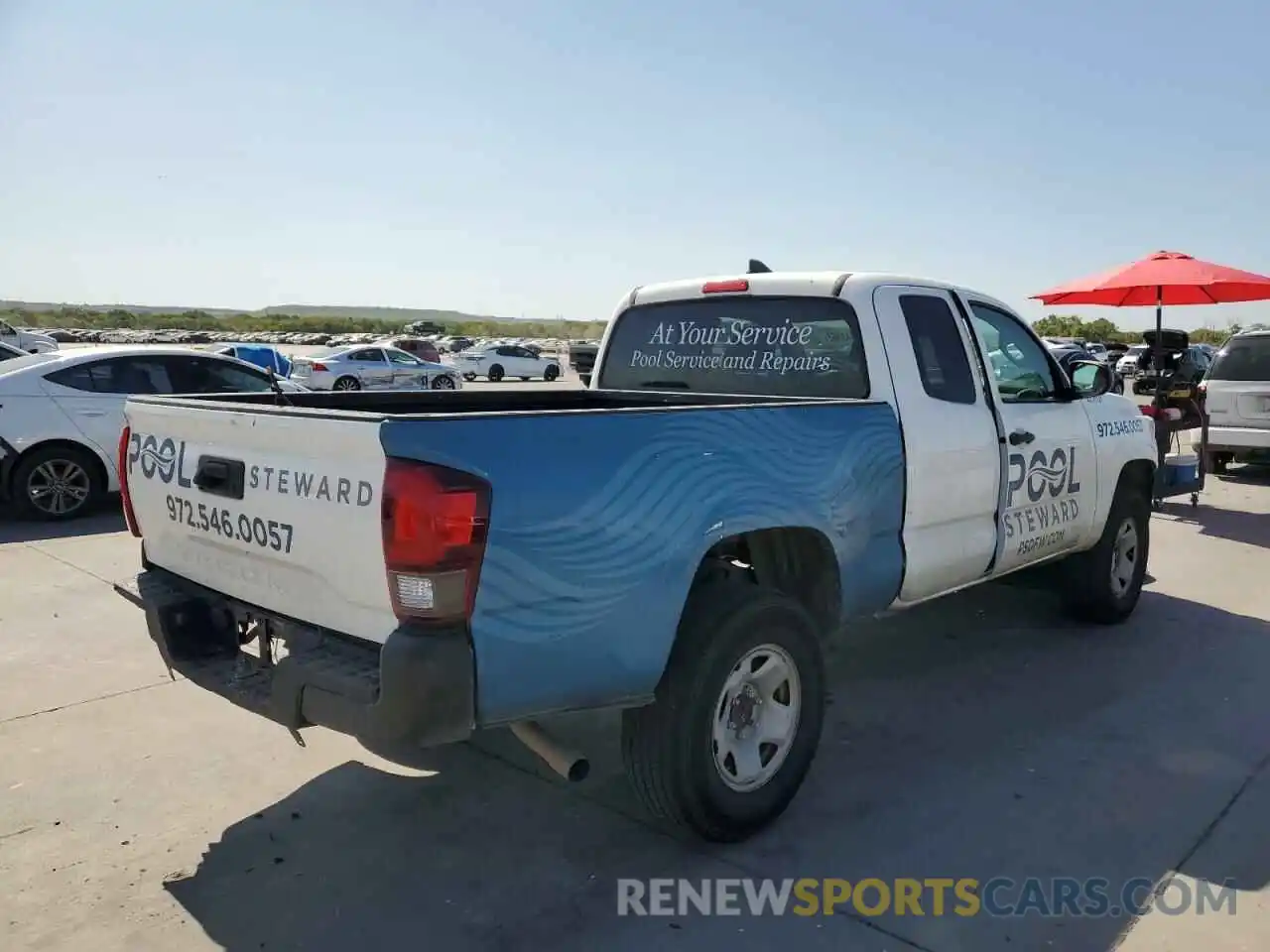 4 Photograph of a damaged car 5TFRX5GN1KX134057 TOYOTA TACOMA 2019