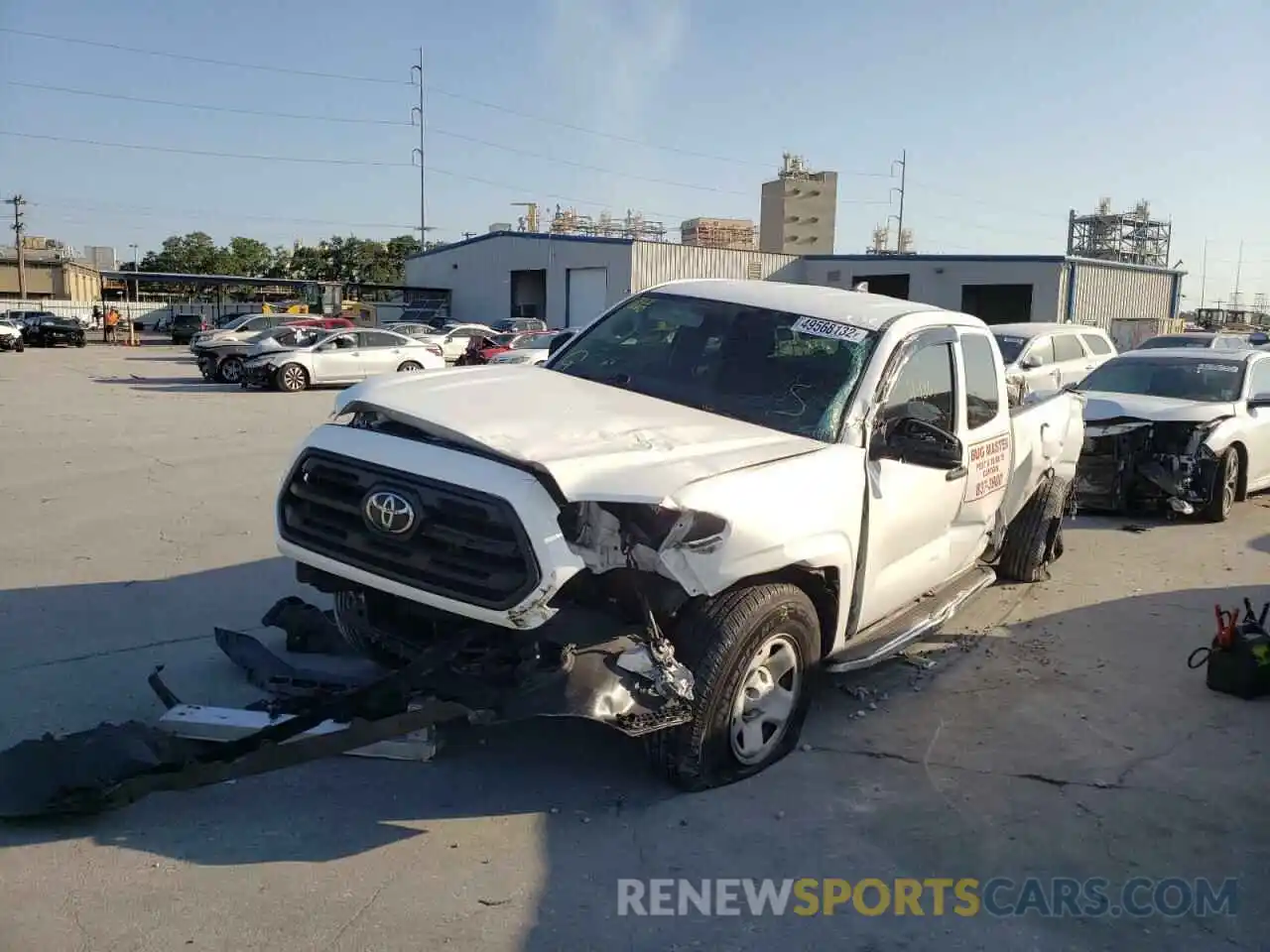 2 Photograph of a damaged car 5TFRX5GN1KX135256 TOYOTA TACOMA 2019