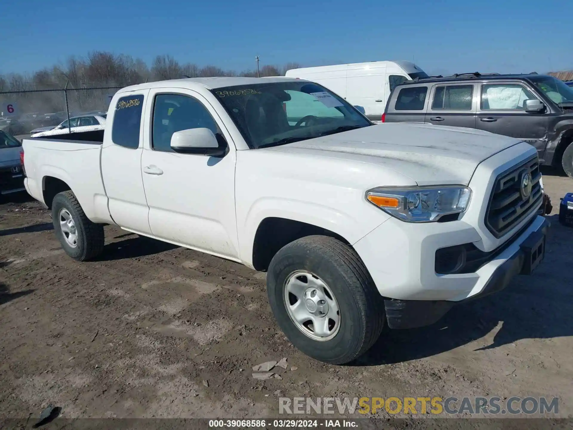 1 Photograph of a damaged car 5TFRX5GN1KX135645 TOYOTA TACOMA 2019