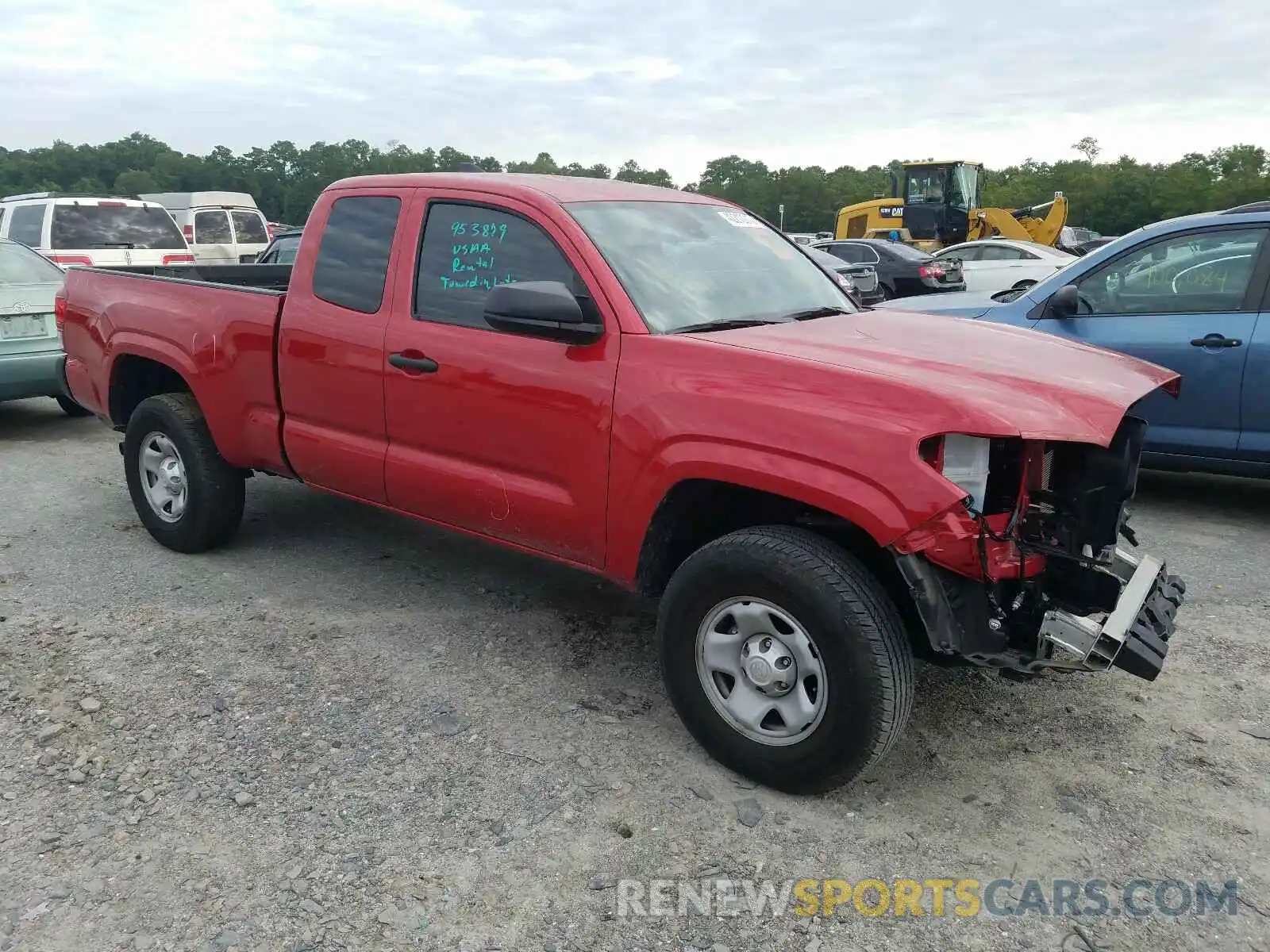 1 Photograph of a damaged car 5TFRX5GN1KX140313 TOYOTA TACOMA 2019