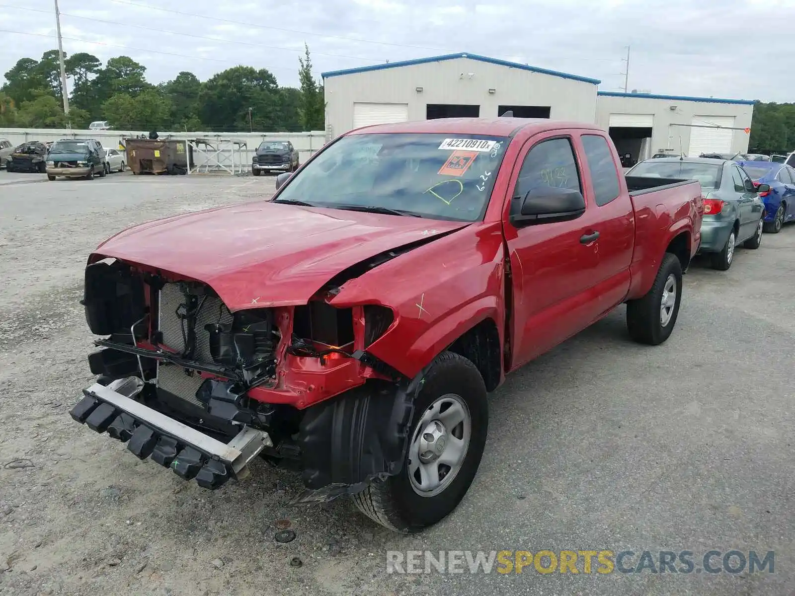 2 Photograph of a damaged car 5TFRX5GN1KX140313 TOYOTA TACOMA 2019