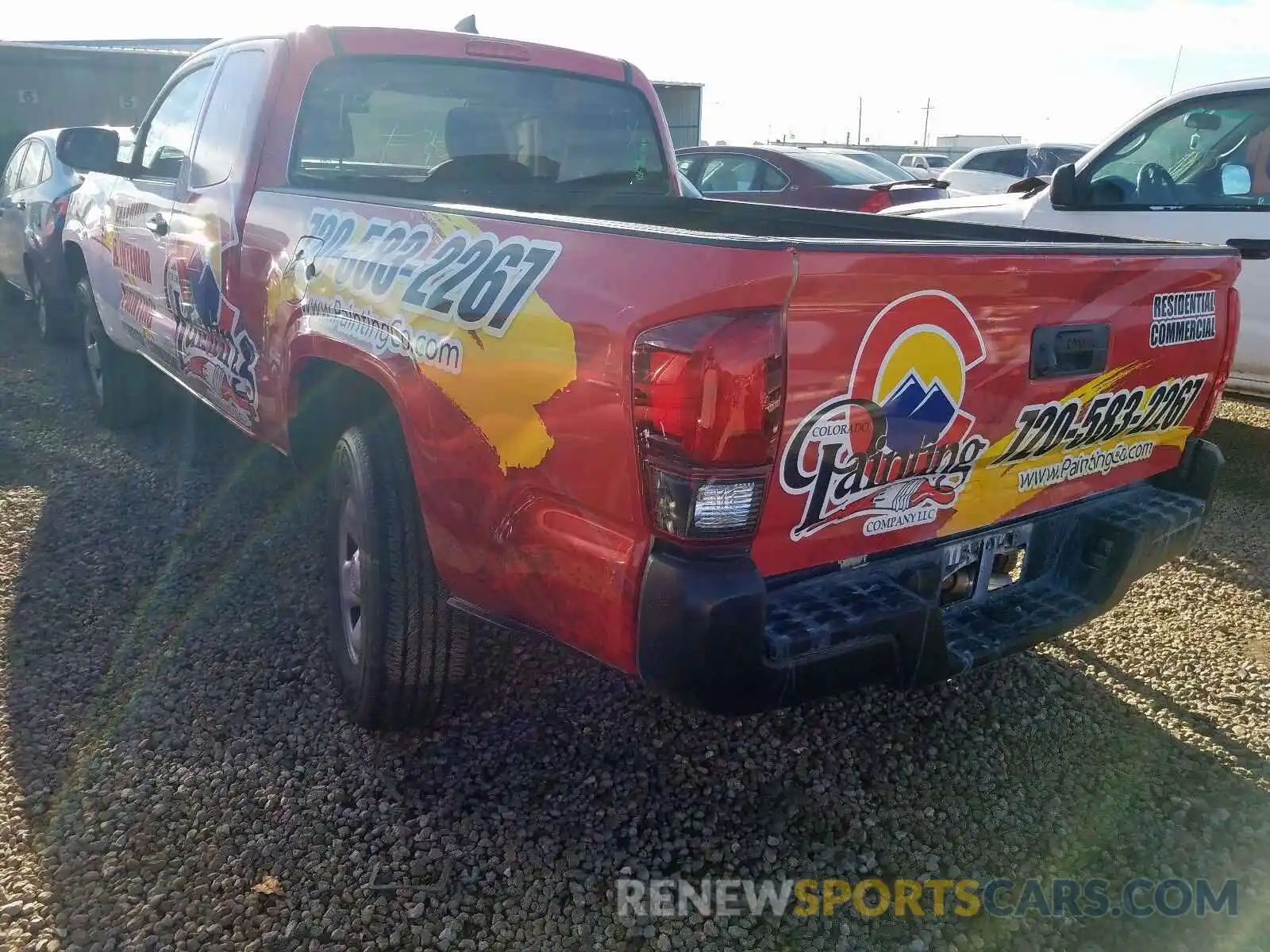 3 Photograph of a damaged car 5TFRX5GN1KX141977 TOYOTA TACOMA 2019