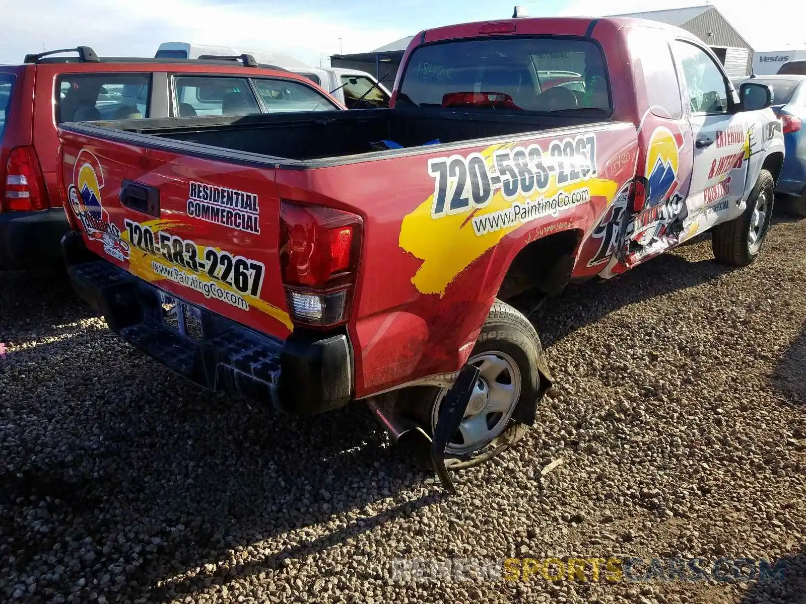 4 Photograph of a damaged car 5TFRX5GN1KX141977 TOYOTA TACOMA 2019