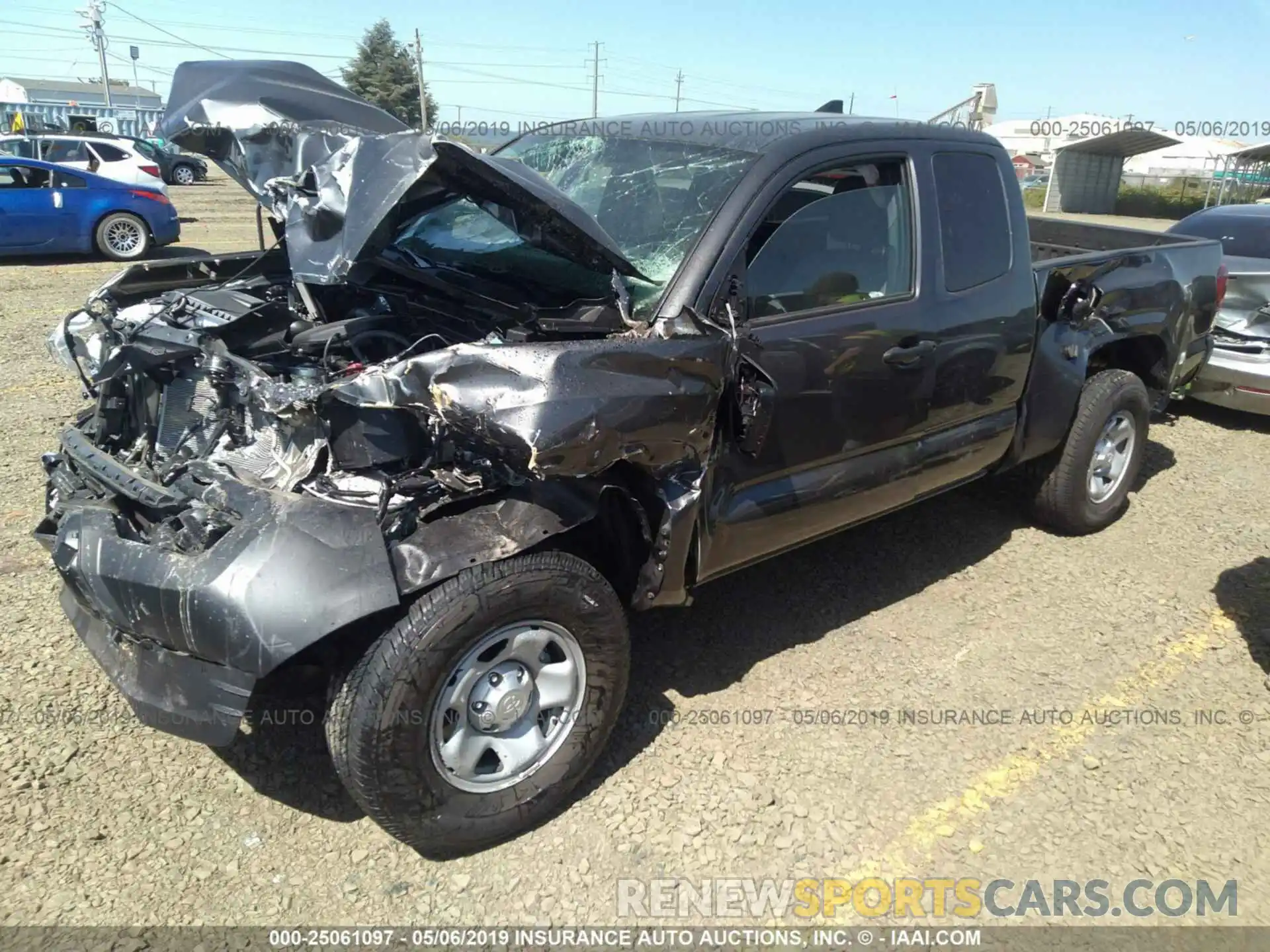 2 Photograph of a damaged car 5TFRX5GN1KX142675 TOYOTA TACOMA 2019