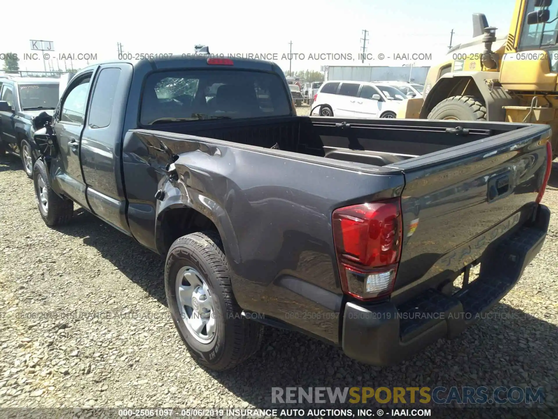 3 Photograph of a damaged car 5TFRX5GN1KX142675 TOYOTA TACOMA 2019