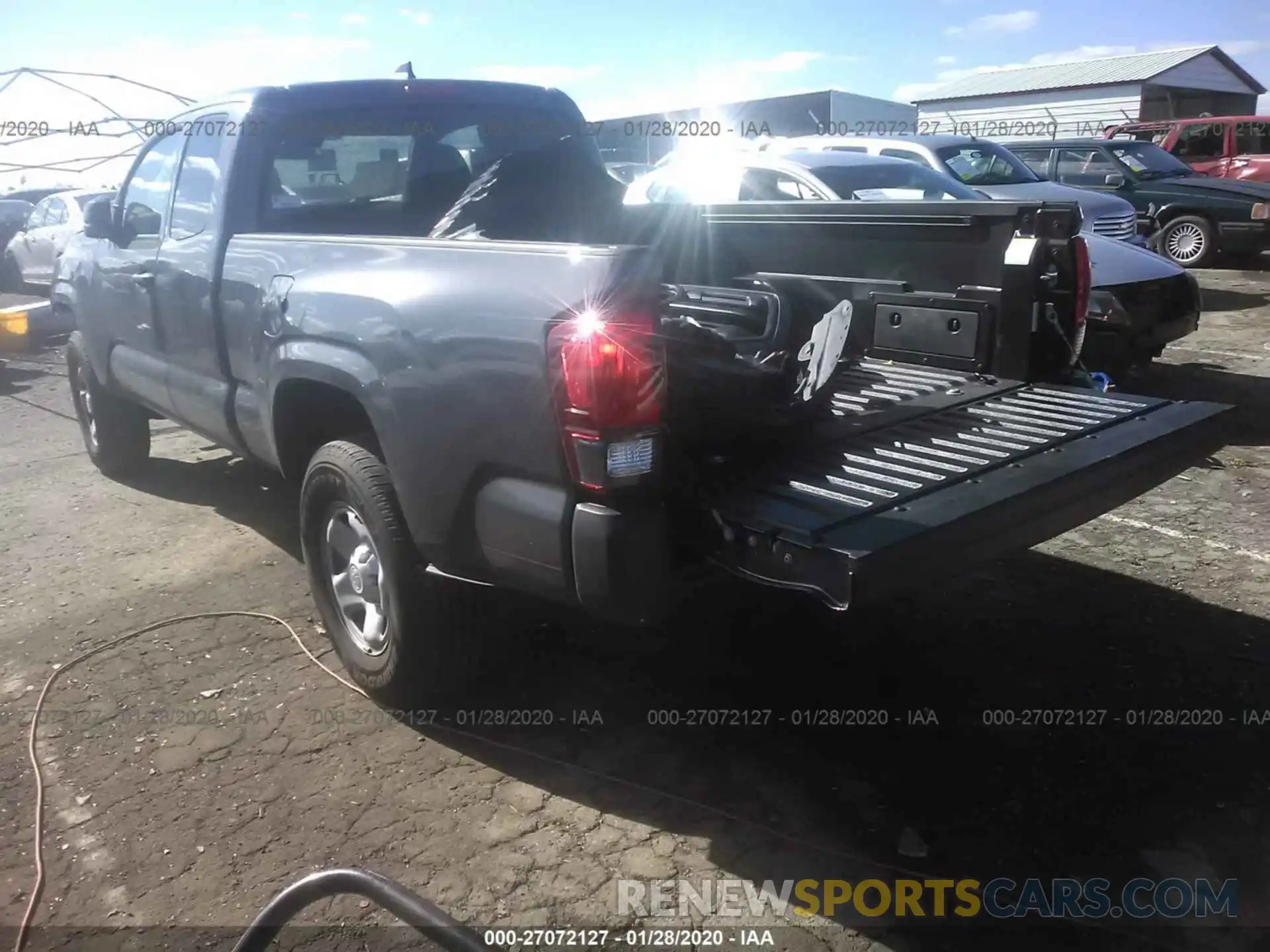 3 Photograph of a damaged car 5TFRX5GN1KX144409 TOYOTA TACOMA 2019