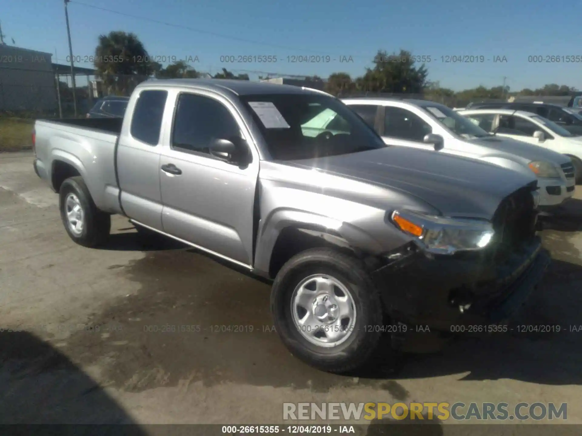 1 Photograph of a damaged car 5TFRX5GN1KX144412 TOYOTA TACOMA 2019