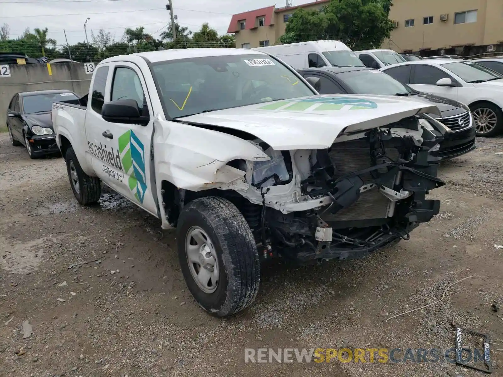 1 Photograph of a damaged car 5TFRX5GN1KX145236 TOYOTA TACOMA 2019