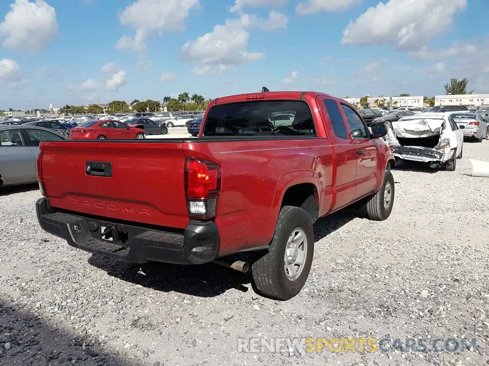 4 Photograph of a damaged car 5TFRX5GN1KX147407 TOYOTA TACOMA 2019