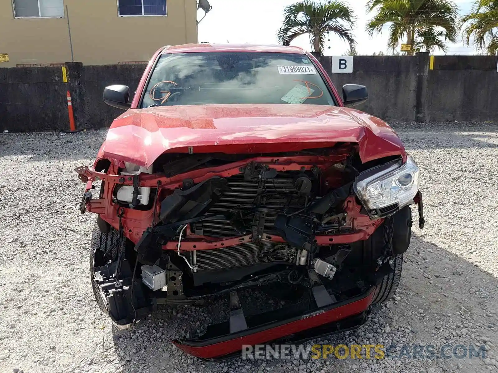 9 Photograph of a damaged car 5TFRX5GN1KX147407 TOYOTA TACOMA 2019