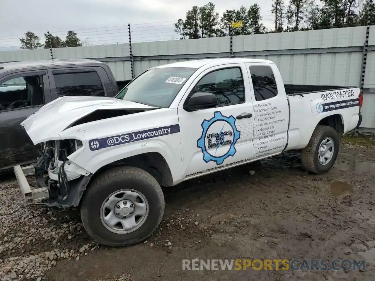 1 Photograph of a damaged car 5TFRX5GN1KX147522 TOYOTA TACOMA 2019