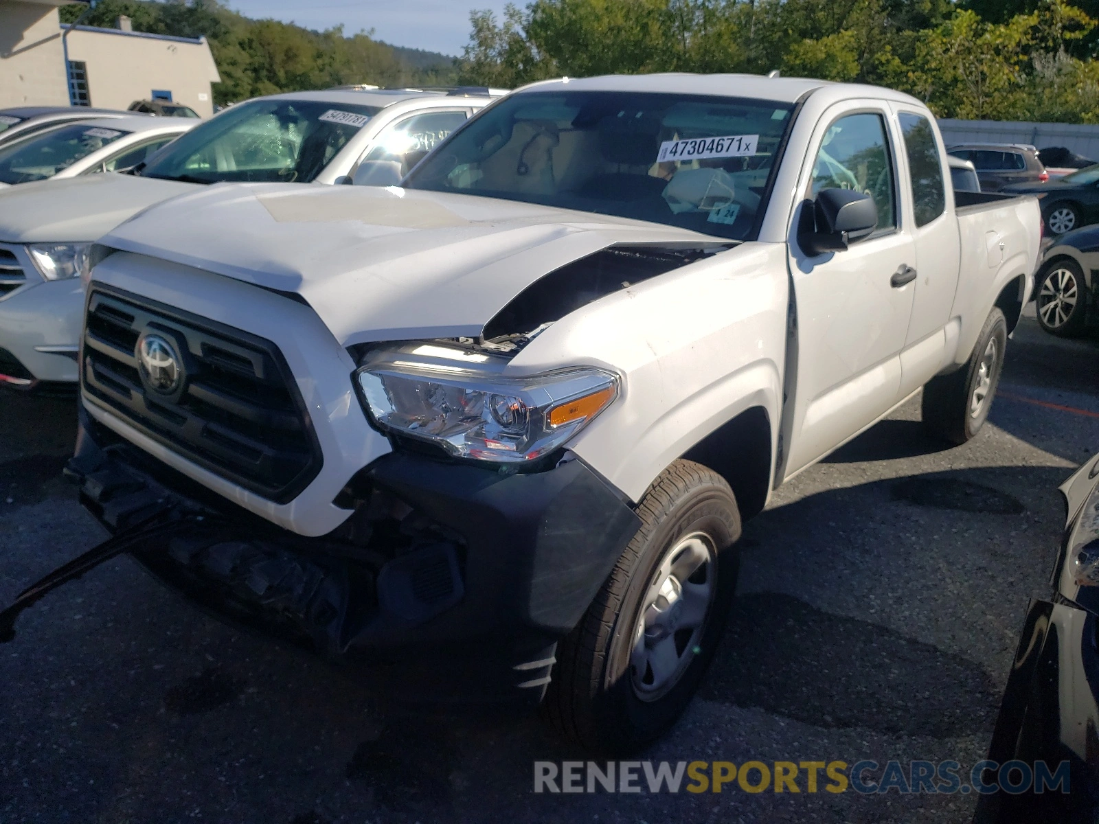 2 Photograph of a damaged car 5TFRX5GN1KX148041 TOYOTA TACOMA 2019