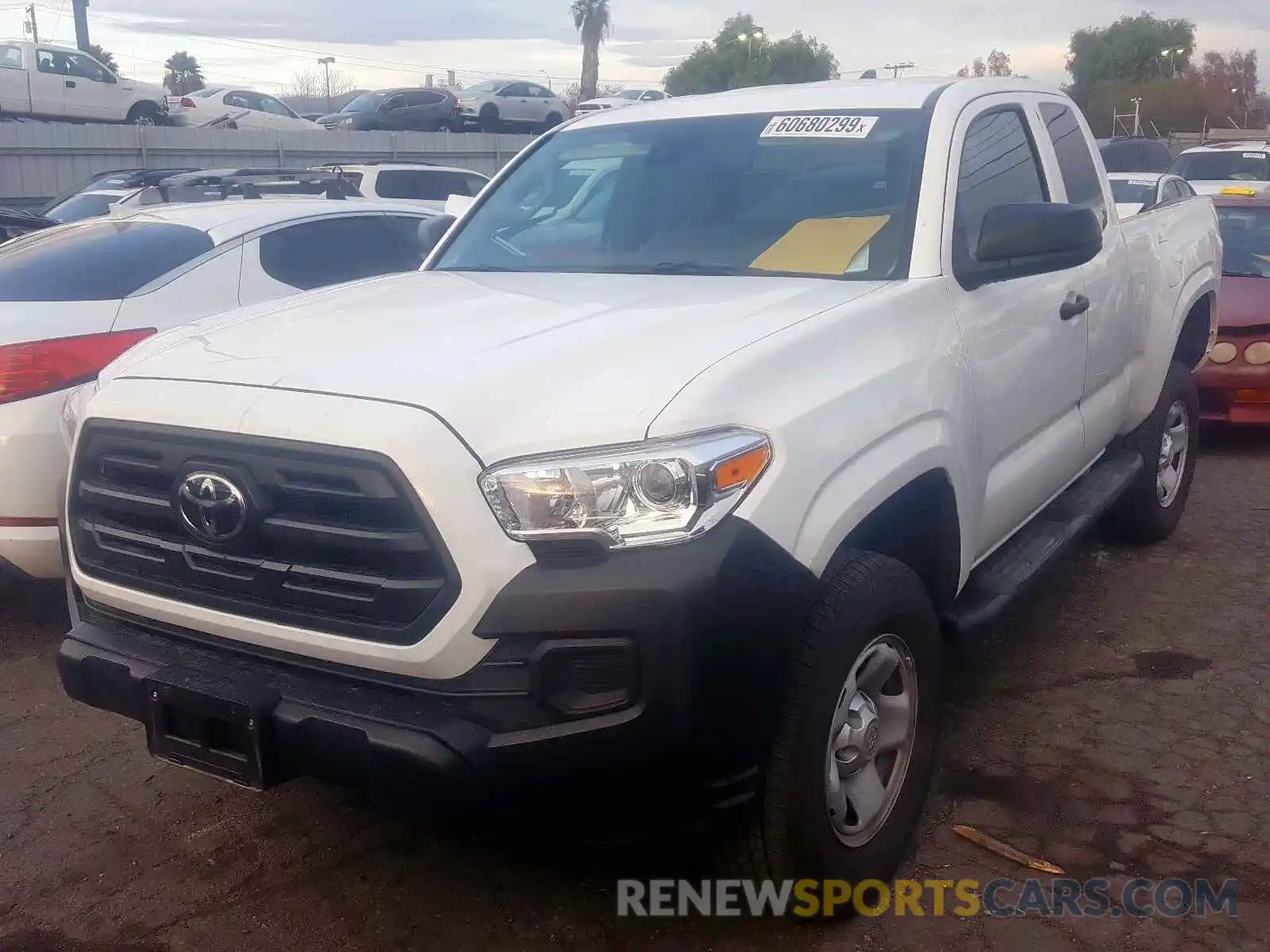 2 Photograph of a damaged car 5TFRX5GN1KX151702 TOYOTA TACOMA 2019