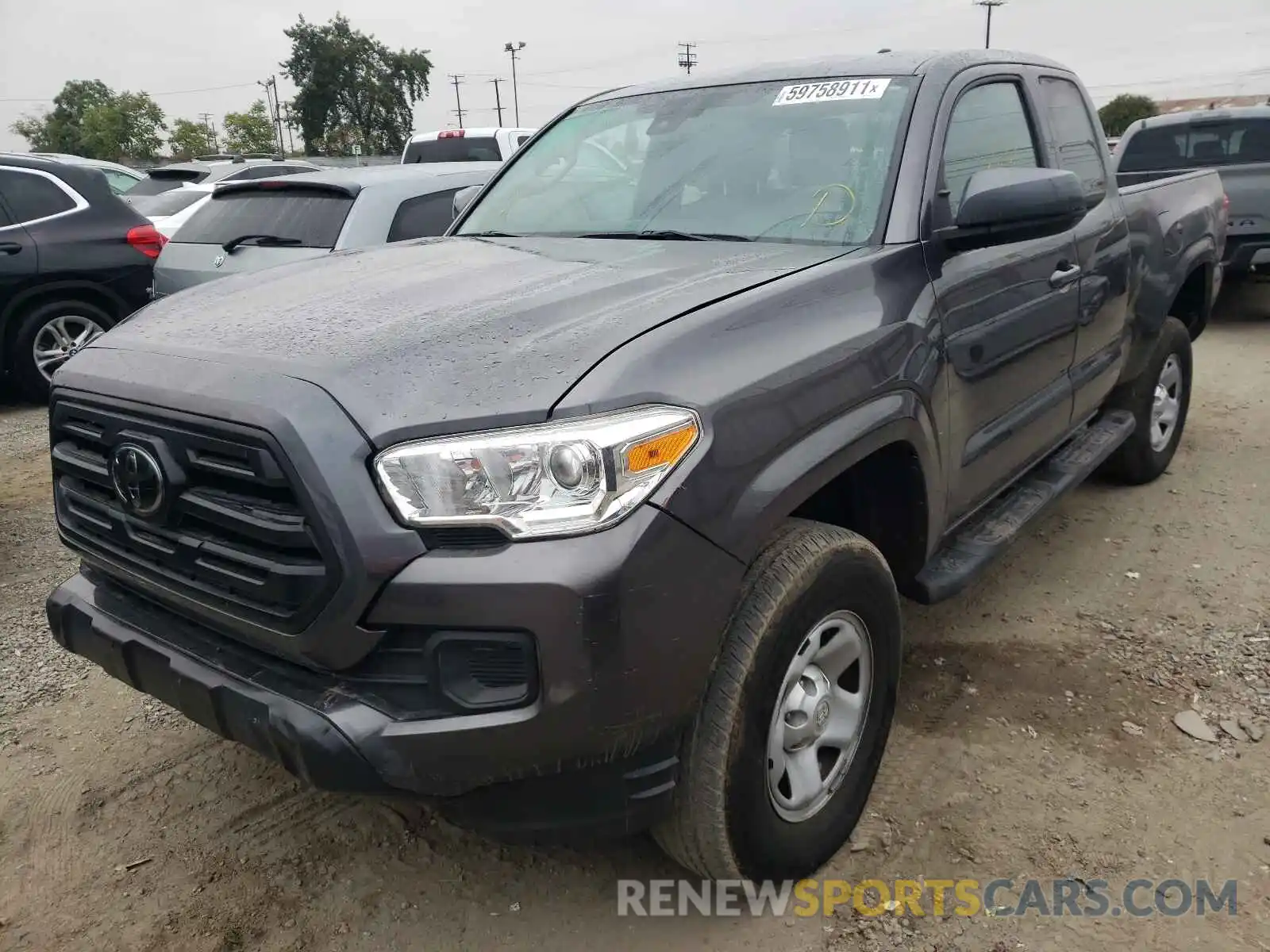 2 Photograph of a damaged car 5TFRX5GN1KX151991 TOYOTA TACOMA 2019