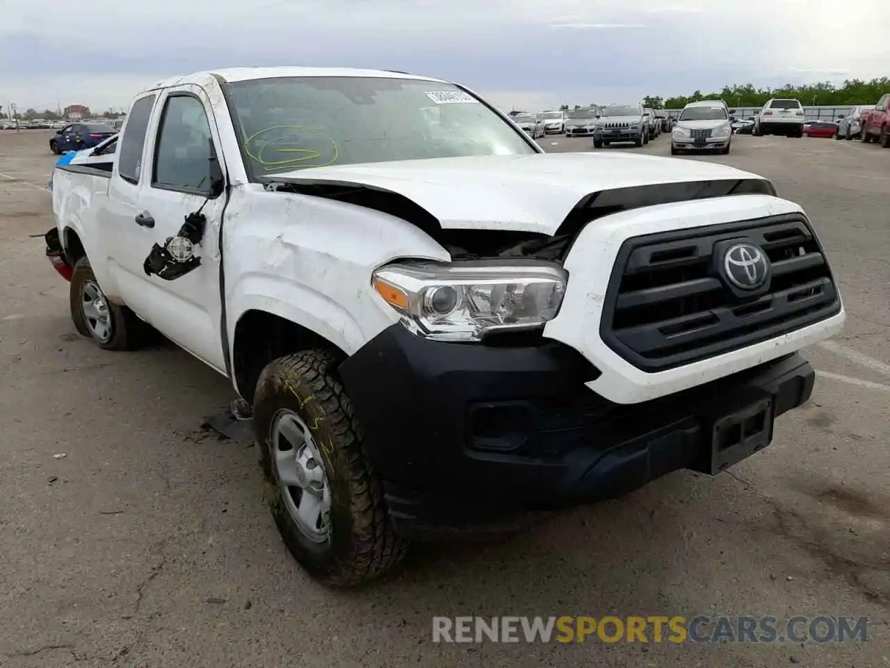 1 Photograph of a damaged car 5TFRX5GN1KX153109 TOYOTA TACOMA 2019