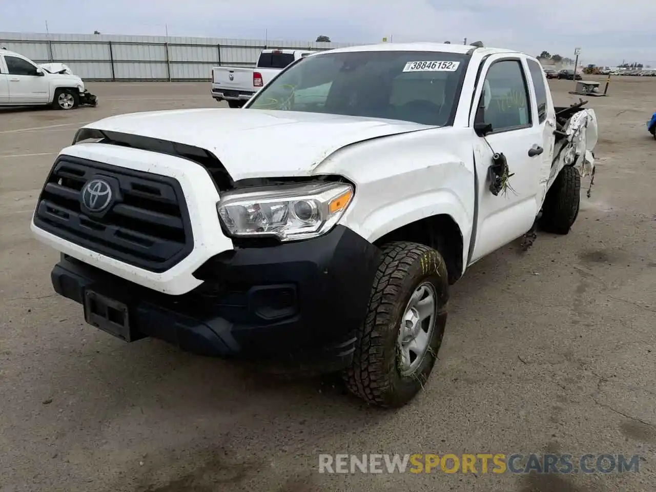 2 Photograph of a damaged car 5TFRX5GN1KX153109 TOYOTA TACOMA 2019