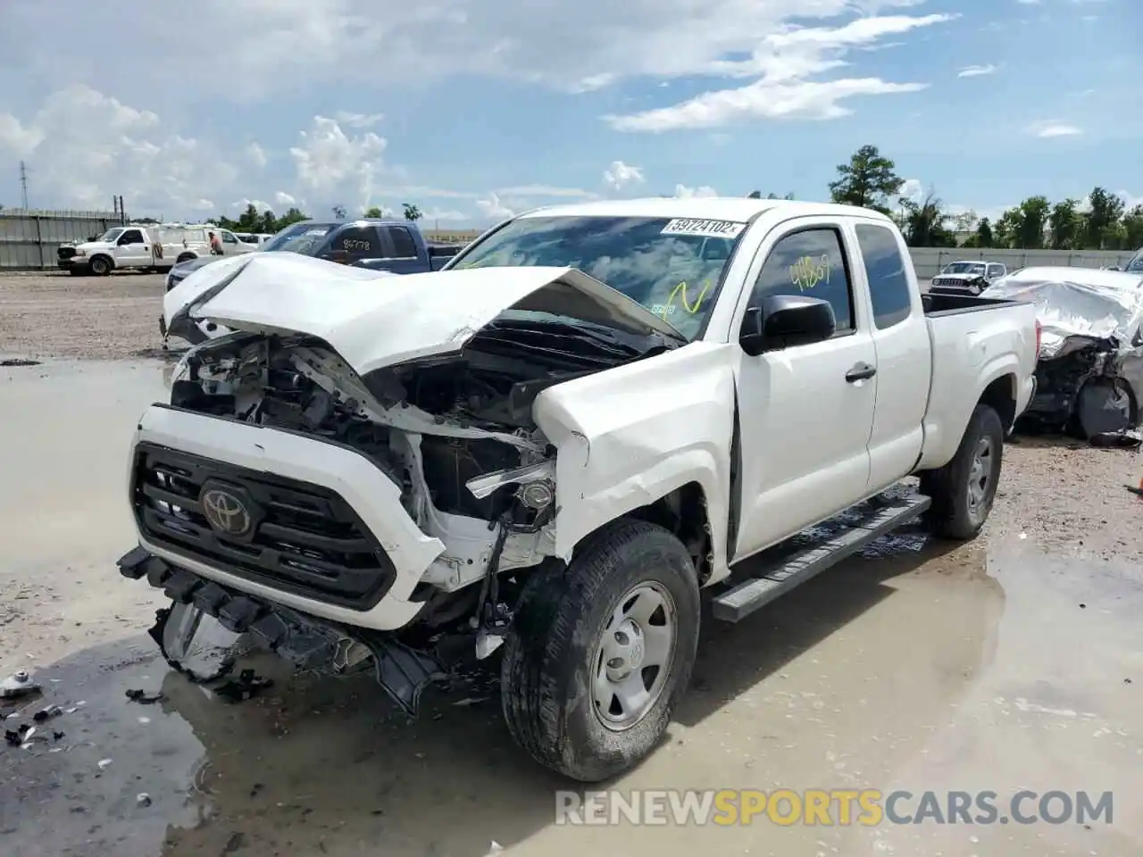 2 Photograph of a damaged car 5TFRX5GN1KX158617 TOYOTA TACOMA 2019